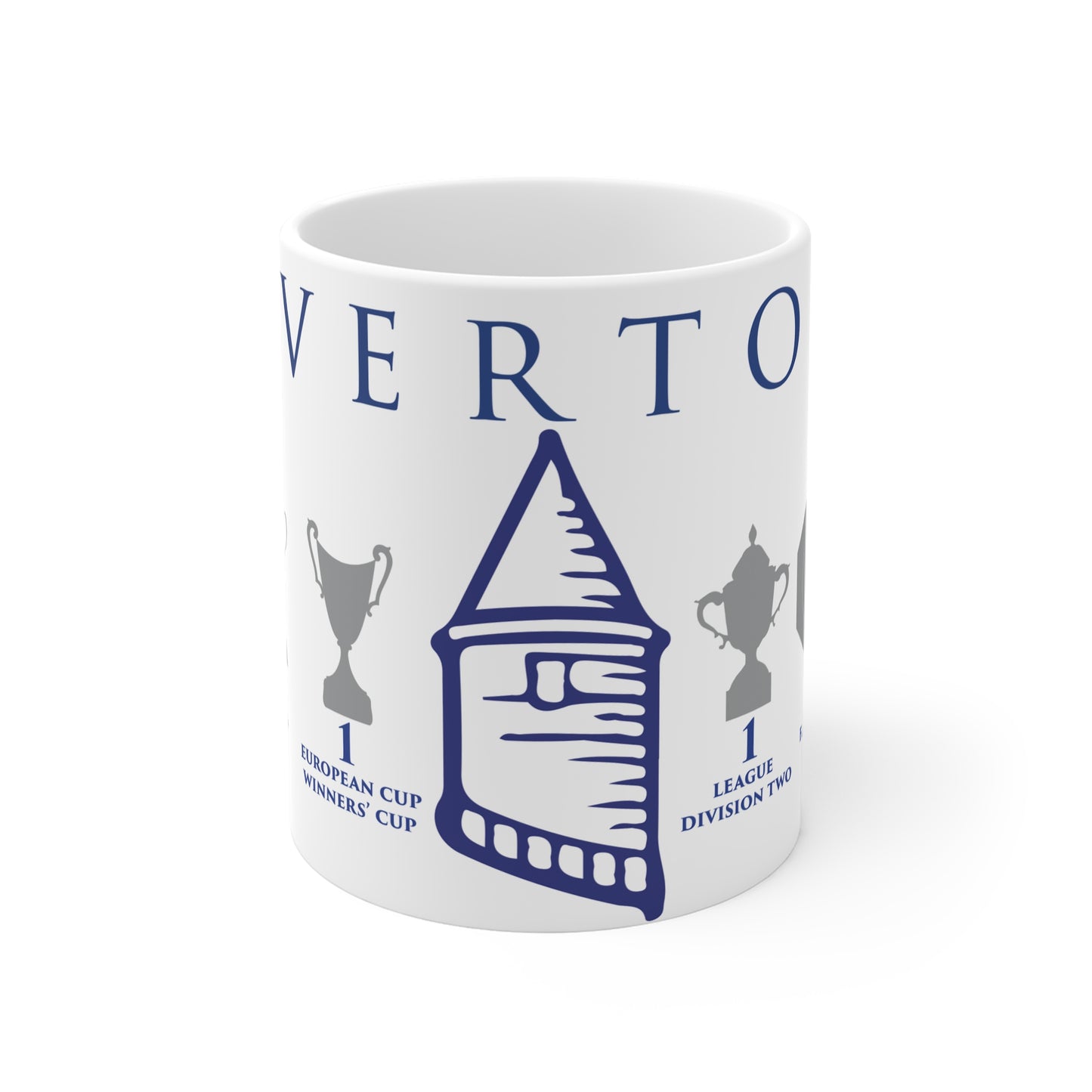 Everton Trophies & Tower Mug - White