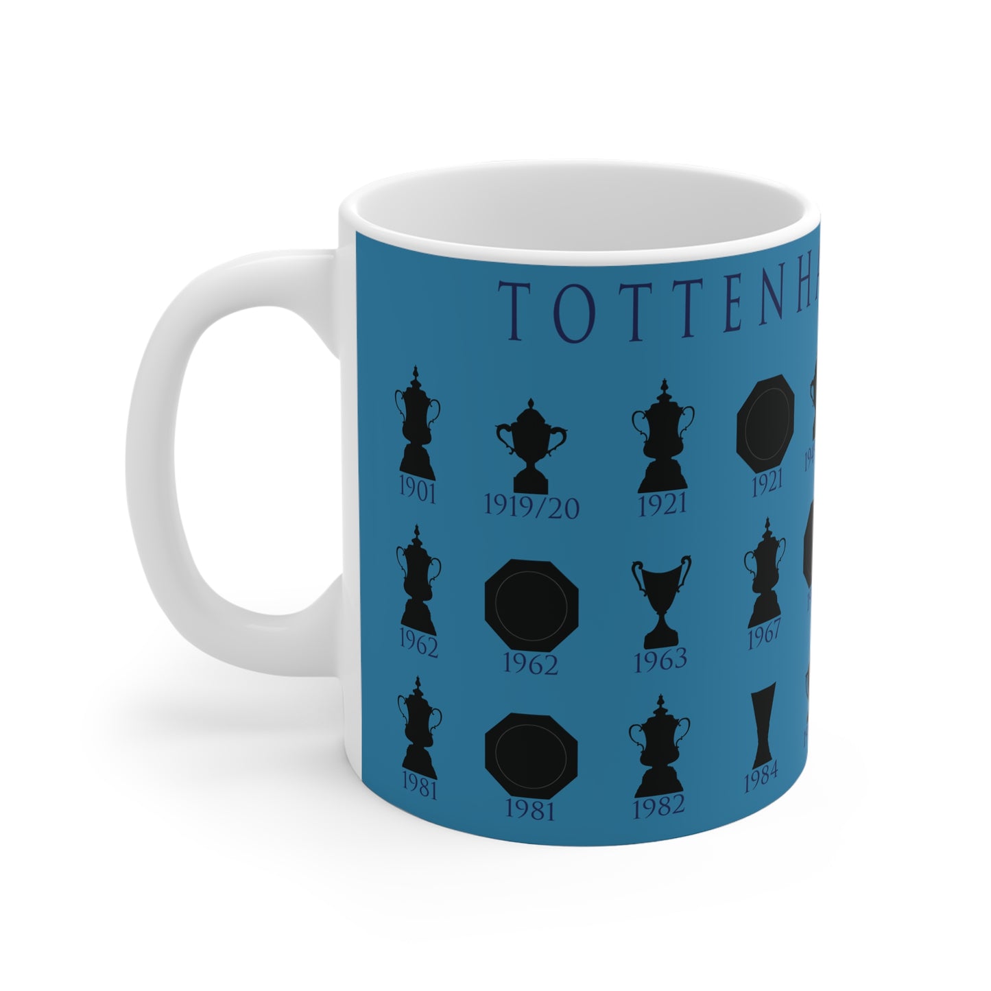 Tottenham Hotspur Trophies Collection Mug - Cyan