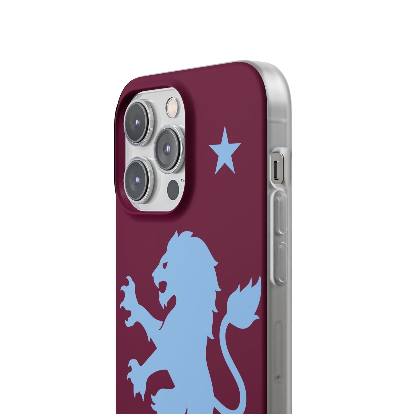 Aston Villa iPhone Flexi Case - iPhone 16, 15, 14, Plus/Pro/Pro Max - Claret