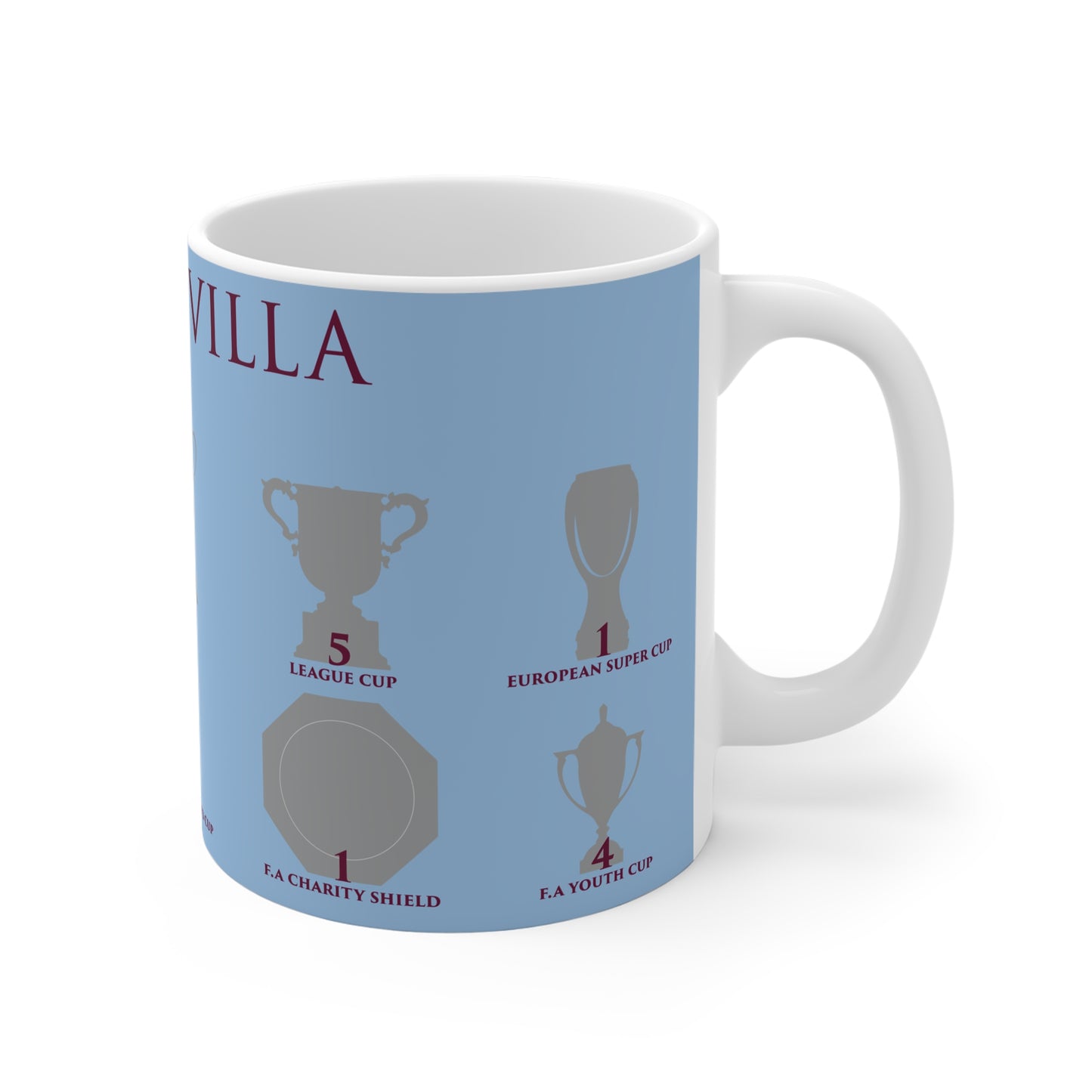 Aston Villa Trophies Mug - Blue