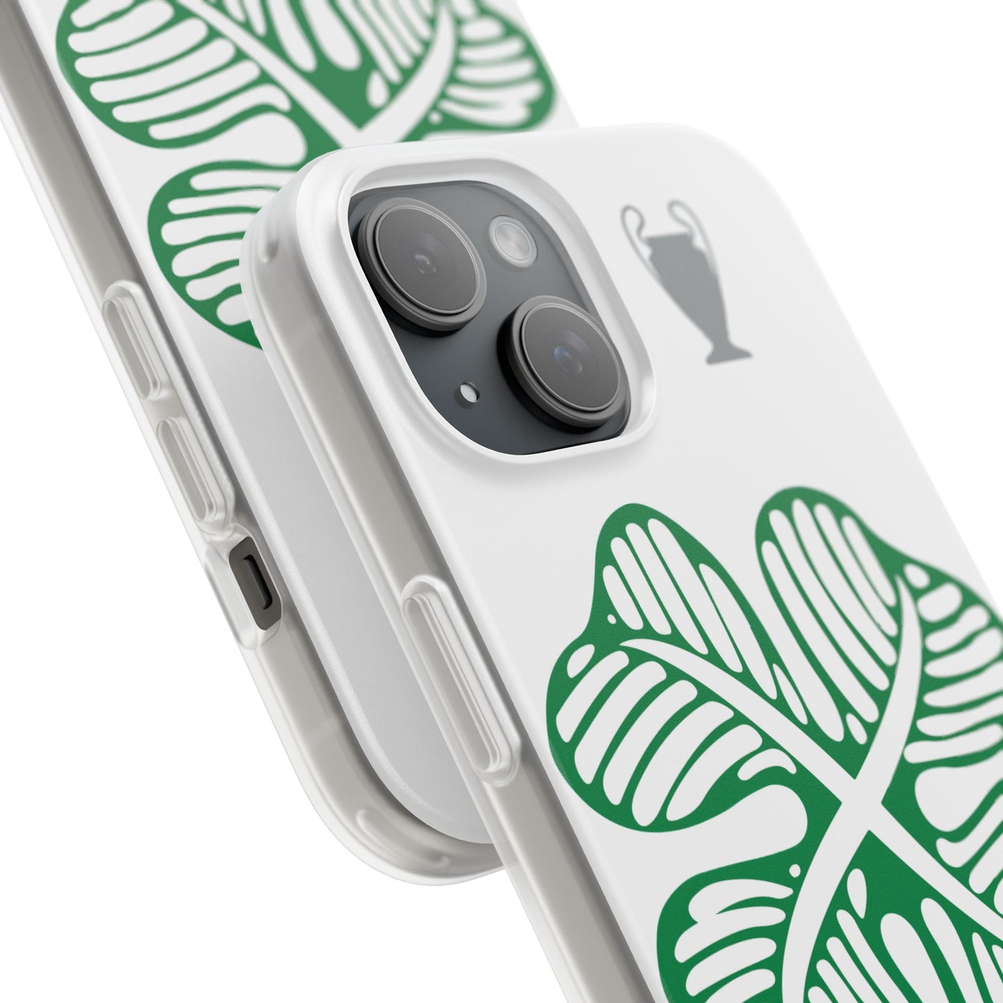 Celtic White iPhone Flexi Case - iPhone 16, 15, 14, Plus/Pro/pro Max