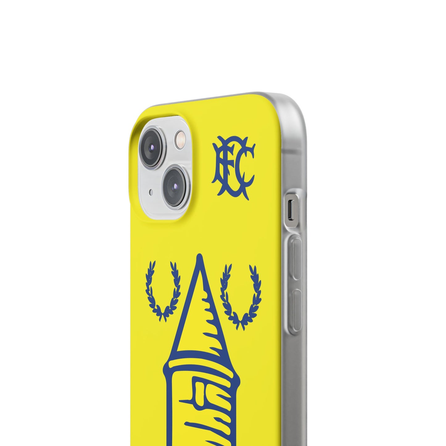 Everton Tower & Monogram Yellow iPhone Flexi Case - iPhone 16, 15, 14, Plus/Pro/Pro Max