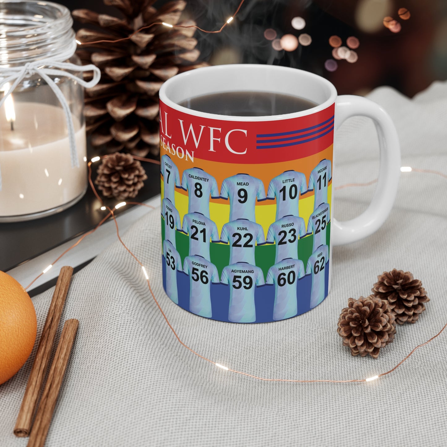 Arsenal Women Third Kit Mug - Rainbow