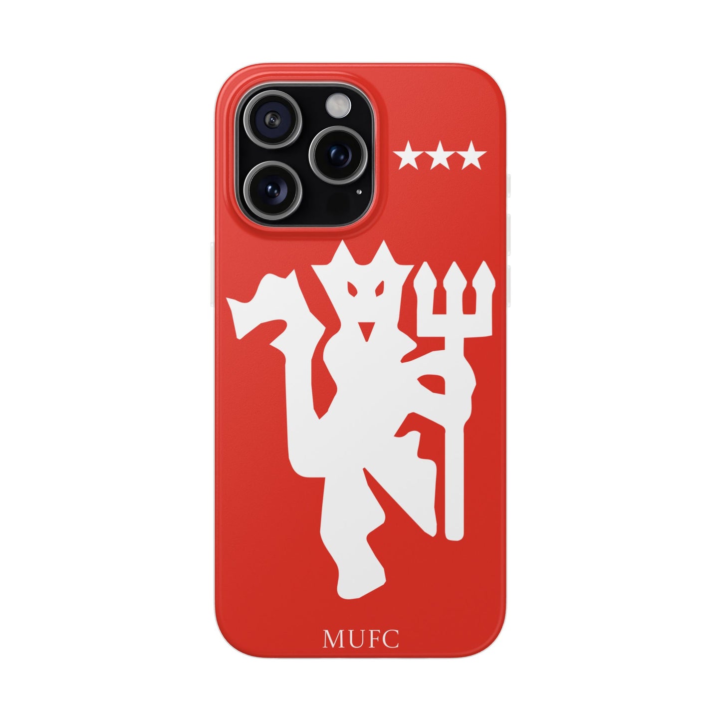 Manchester United iPhone Flexi Case - iPhone 16, 15, 14, Plus/Pro/Pro Max - Red