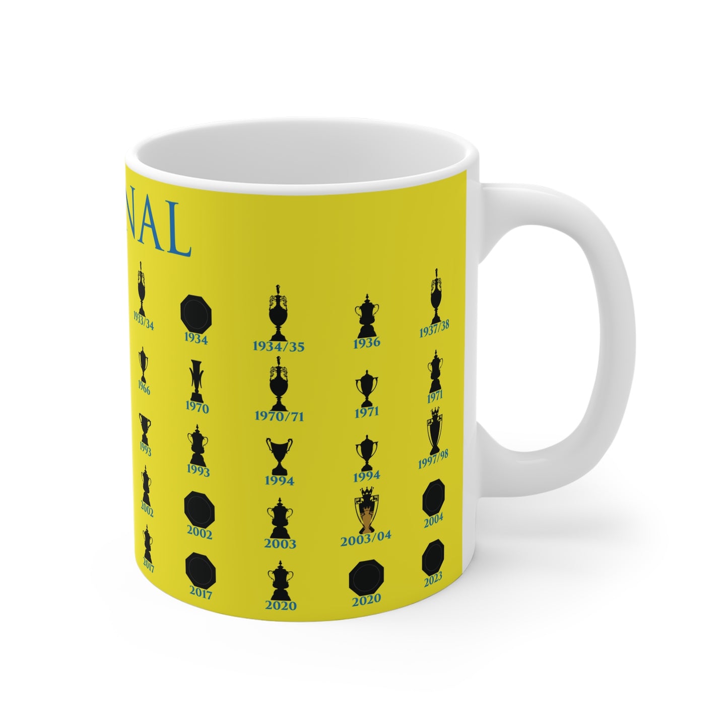 Arsenal Trophies Collection Mug - Yellow