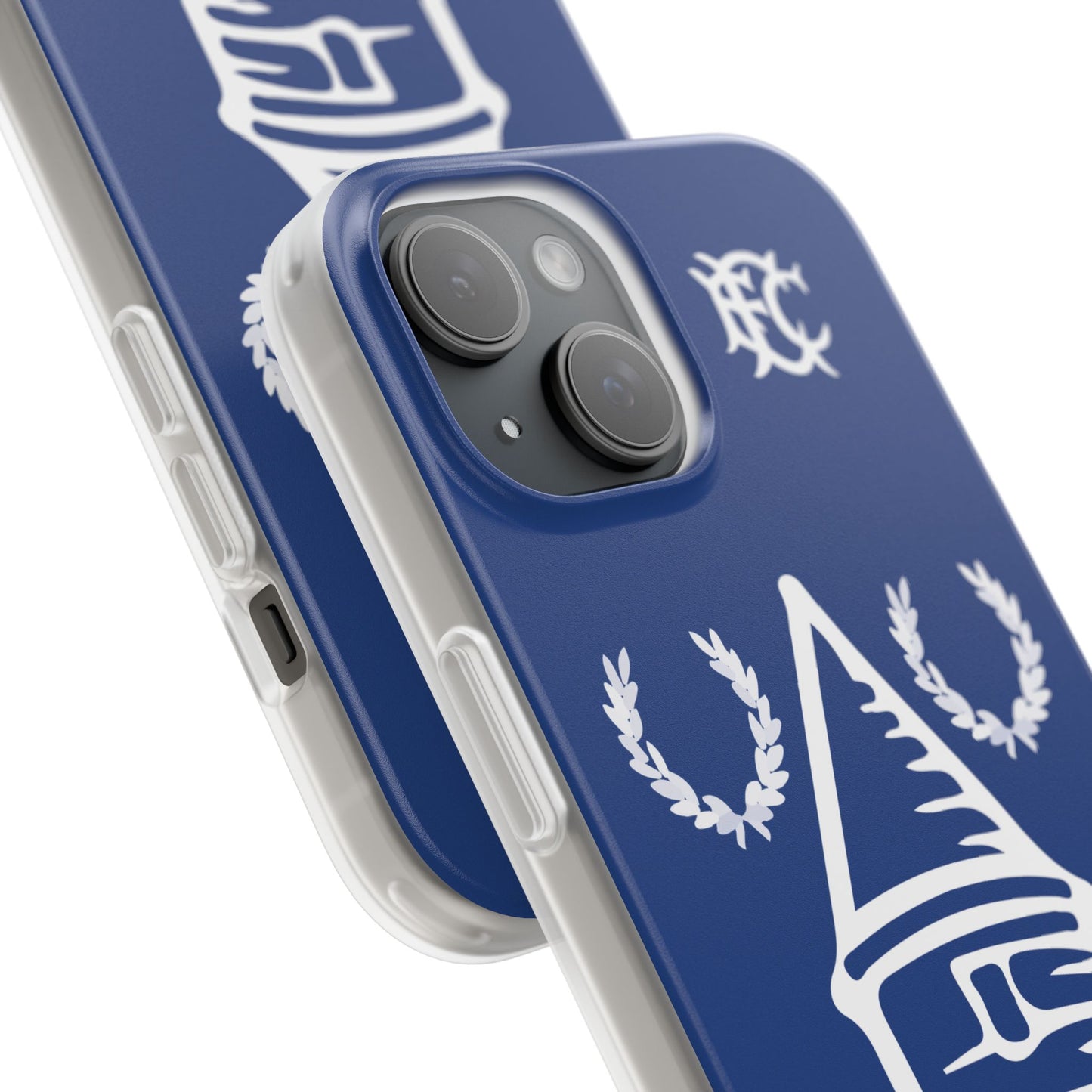 Everton Tower & Monogram Blue iPhone Flexi Case - iPhone 16, 15, 14, Plus/Pro/Pro Max