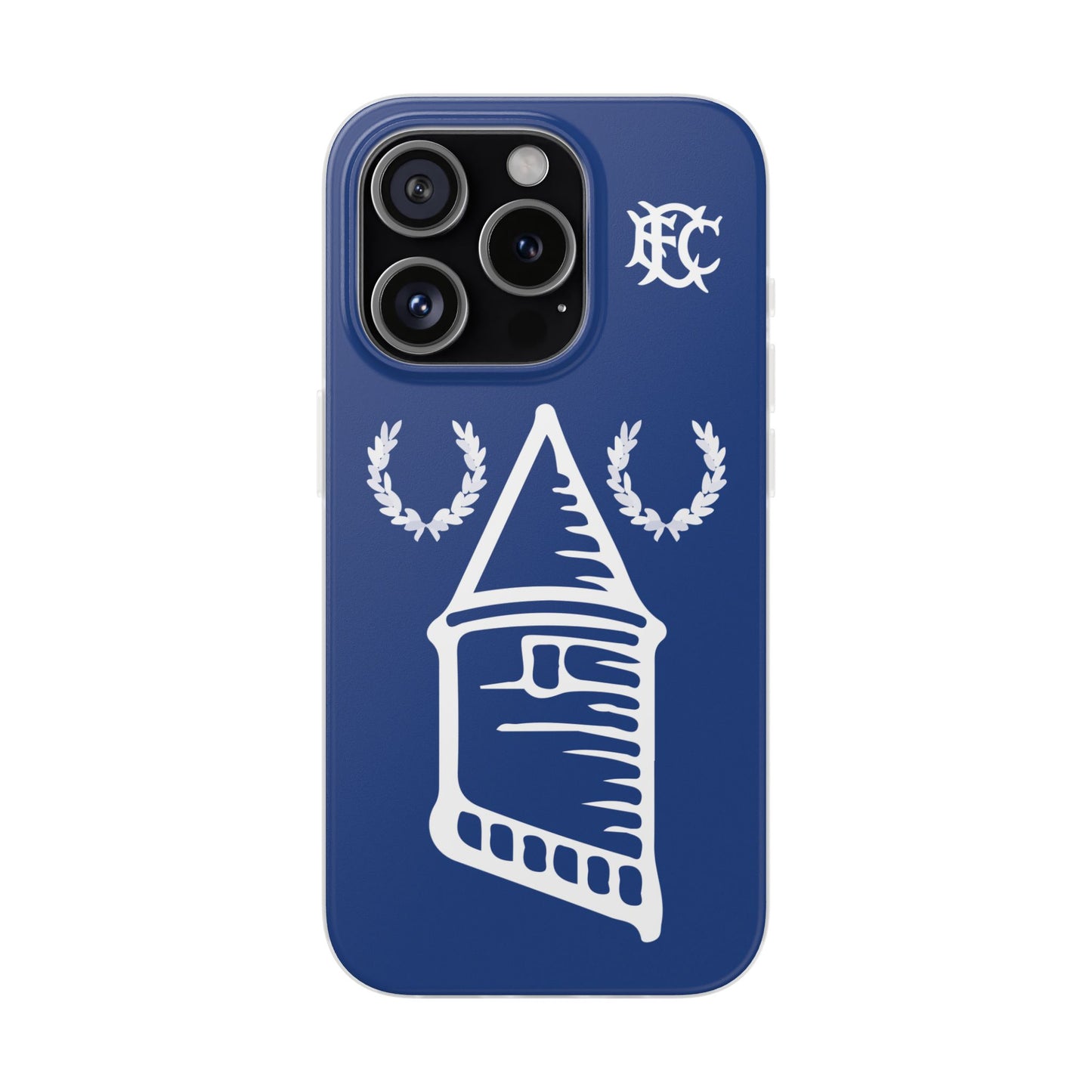 Everton Tower & Monogram Blue iPhone Flexi Case - iPhone 16, 15, 14, Plus/Pro/Pro Max