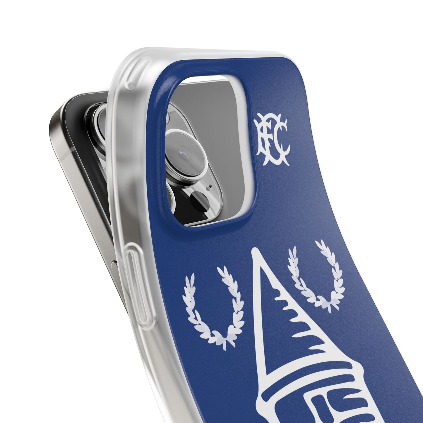 Everton Tower & Monogram Blue iPhone Flexi Case - iPhone 16, 15, 14, Plus/Pro/Pro Max