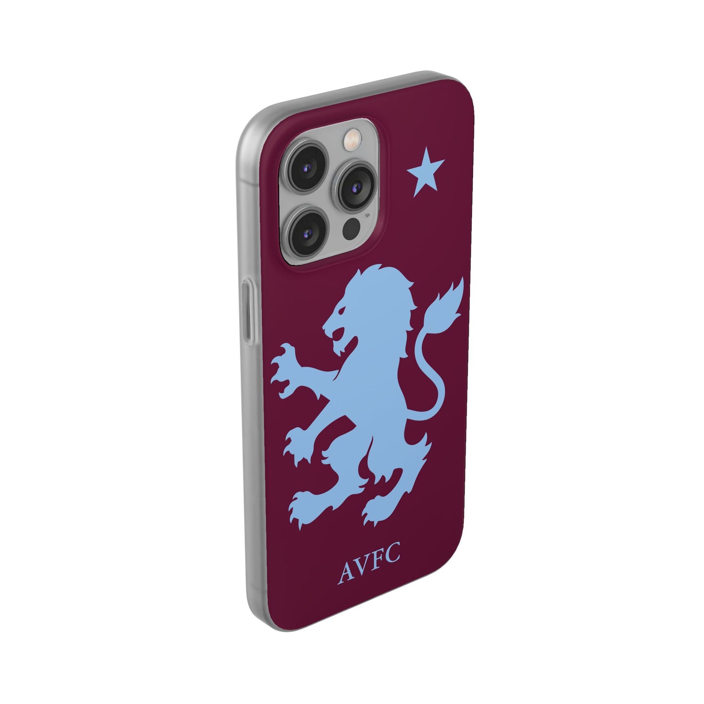 Aston Villa iPhone Flexi Case - iPhone 16, 15, 14, Plus/Pro/Pro Max - Claret