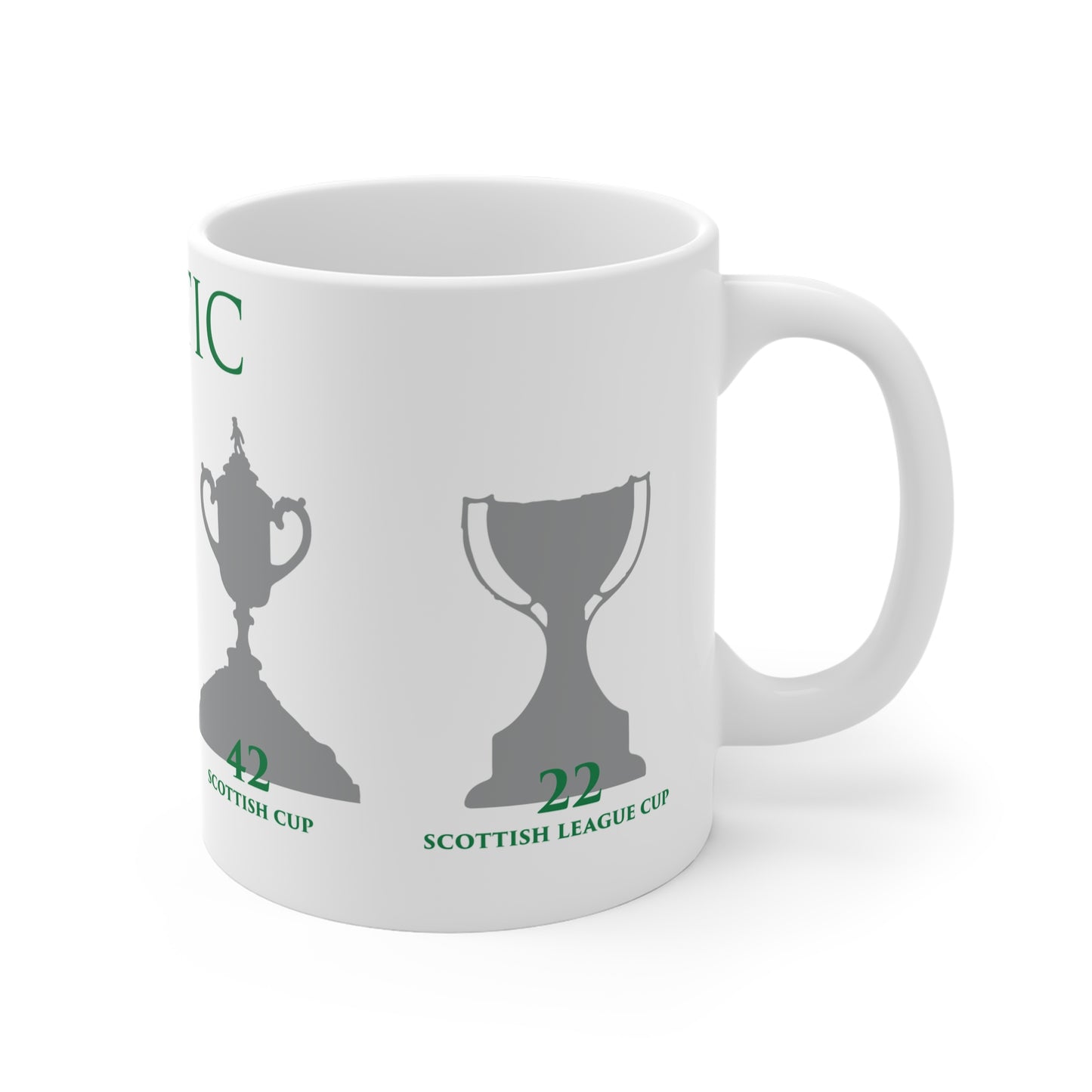 Celtic Trophies Mug - White