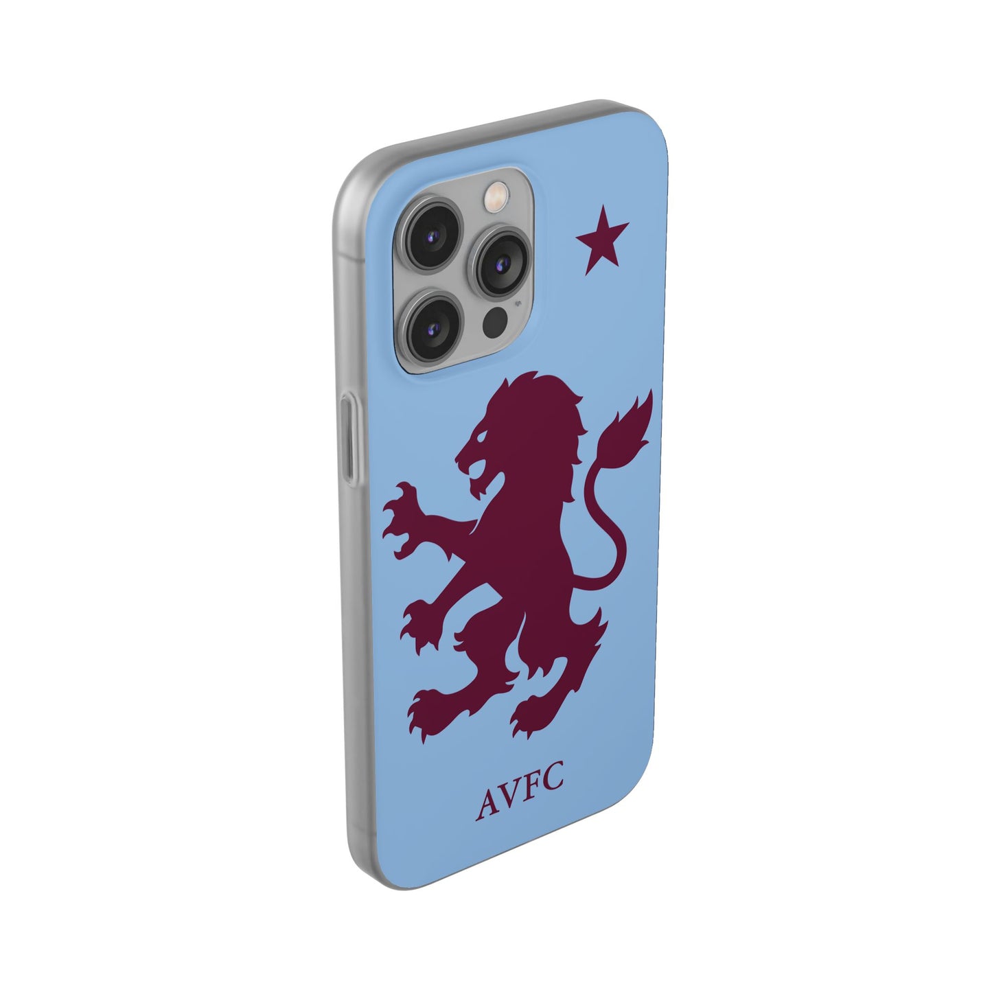 Aston Villa iPhone Flexi Case - iPhone 16, 15, 14, Plus/Pro/Pro Max - Blue