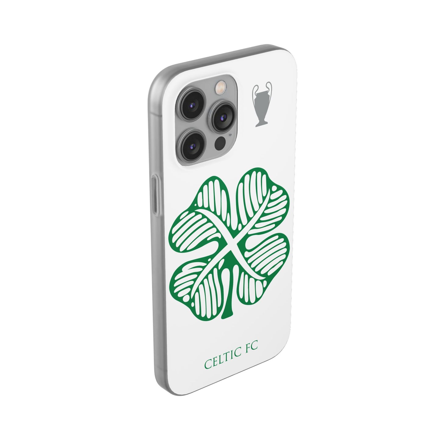 Celtic White iPhone Flexi Case - iPhone 16, 15, 14, Plus/Pro/pro Max