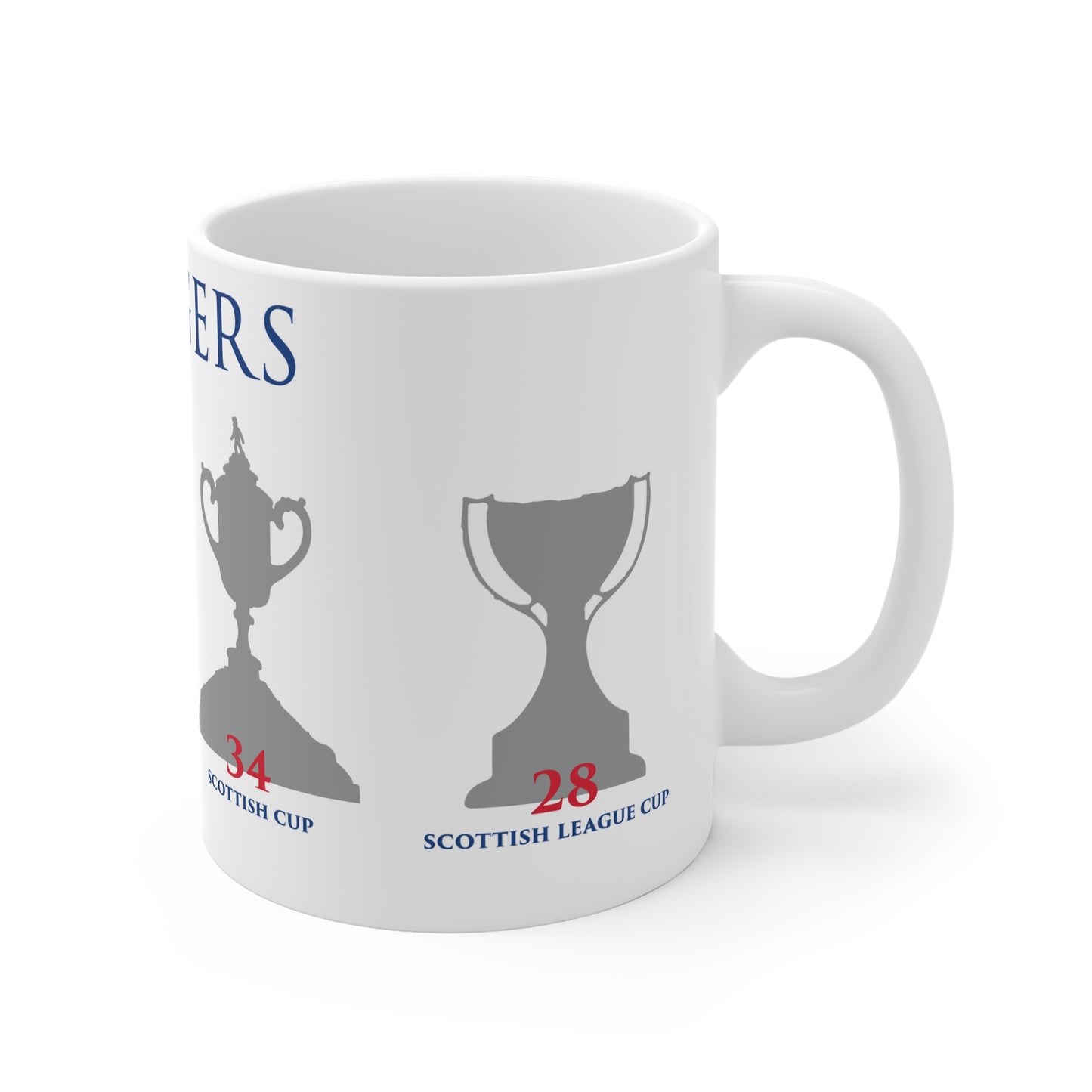 Rangers Trophies Mug - White