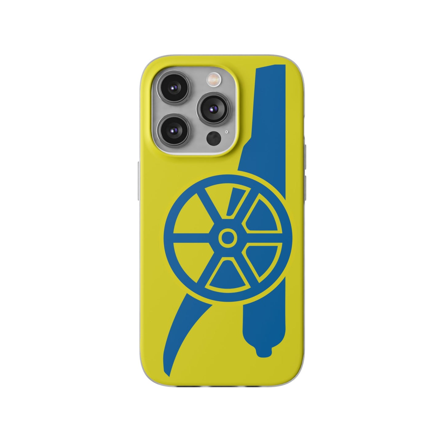 Arsenal Cannon Yellow iPhone Flexi Case - iPhone 16, 15, 14, Plus/Pro/Pro Max