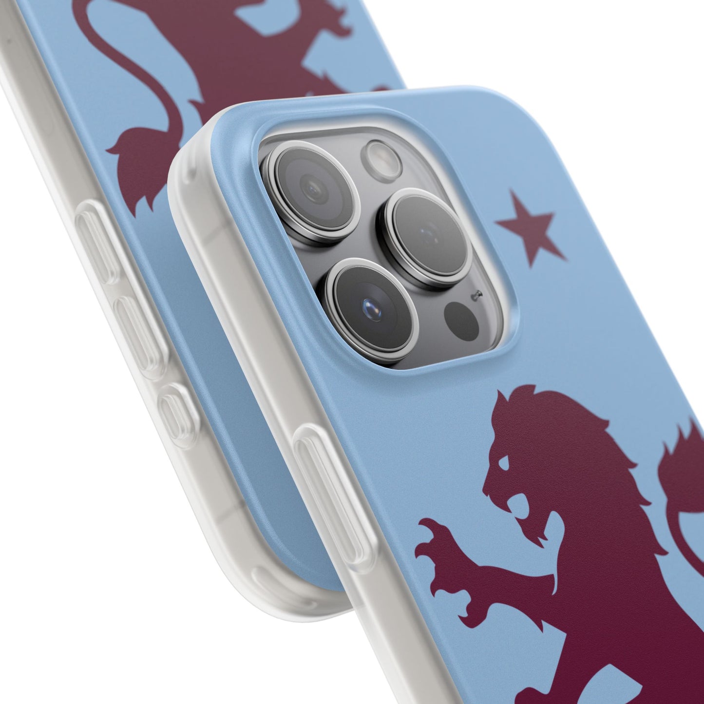 Aston Villa iPhone Flexi Case - iPhone 16, 15, 14, Plus/Pro/Pro Max - Blue