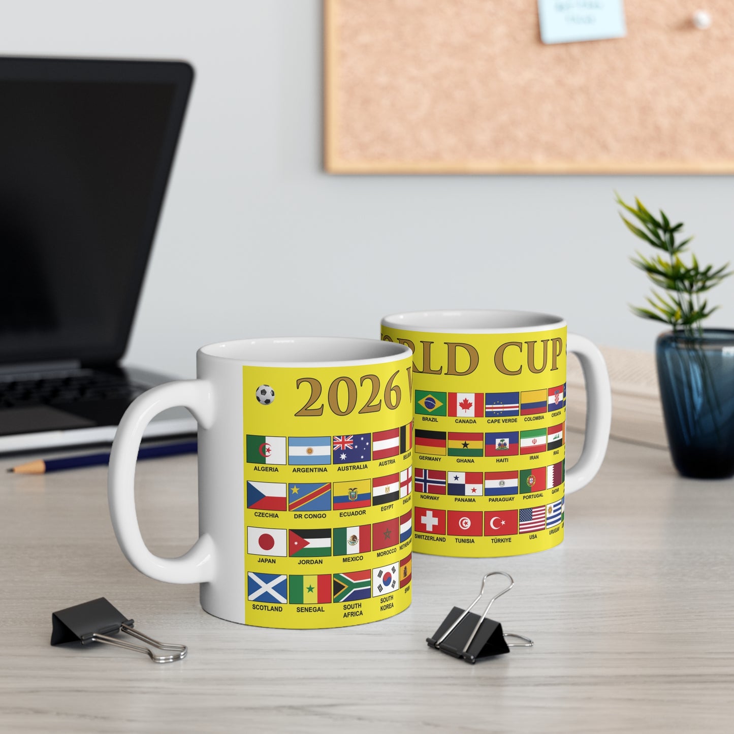 2026 Football World Cup Mug - Yellow