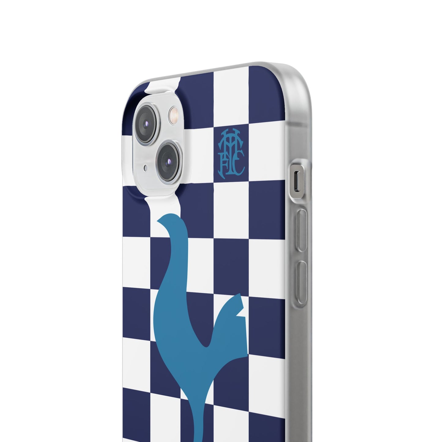 Tottenham Hotspur Chequered iPhone Flexi Case - iPhone 16, 15, 14, Plus/Pro/Pro Max