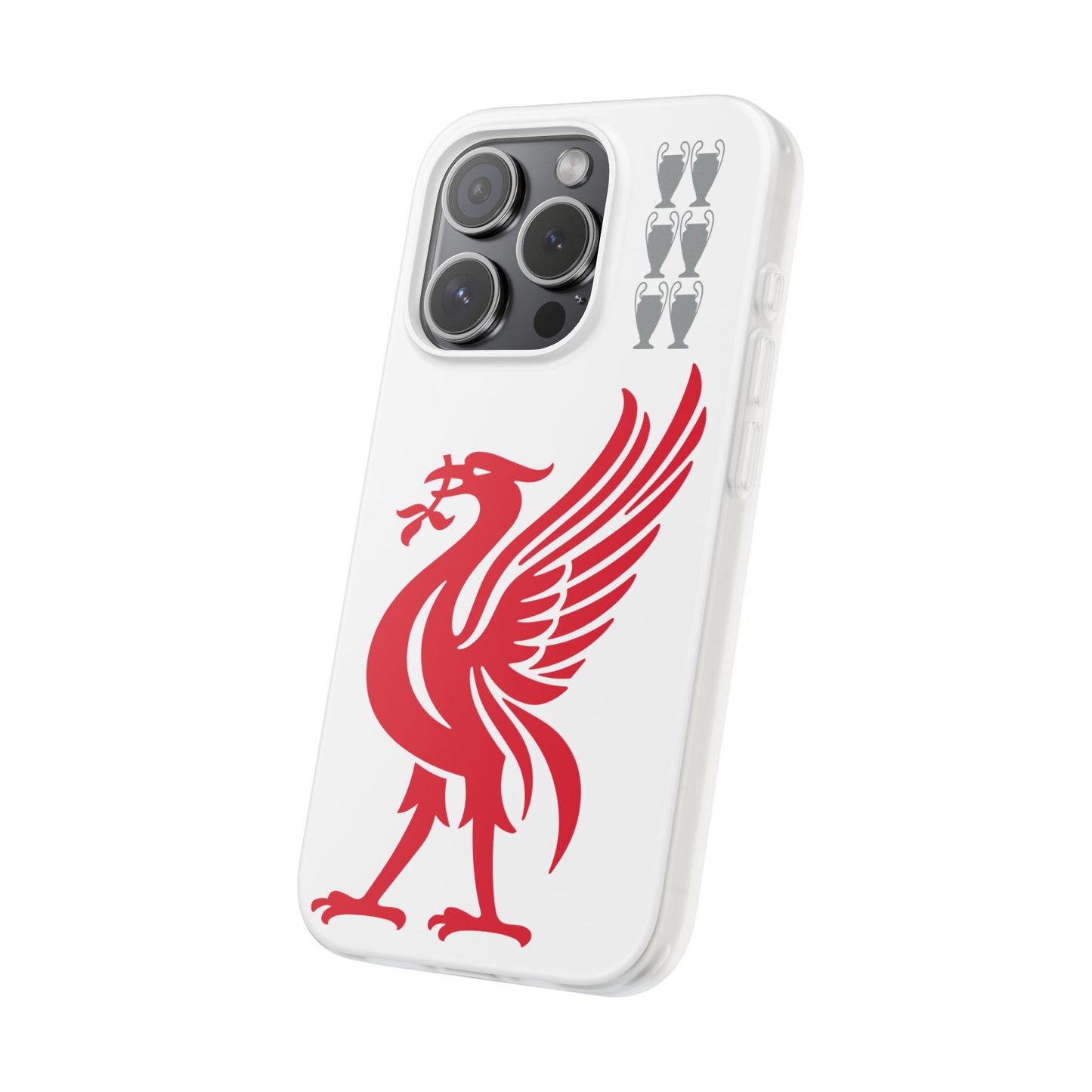 Liverpool White iPhone Flexi Case - iPhone 16, 15, 14, Plus/Pro/Pro Max