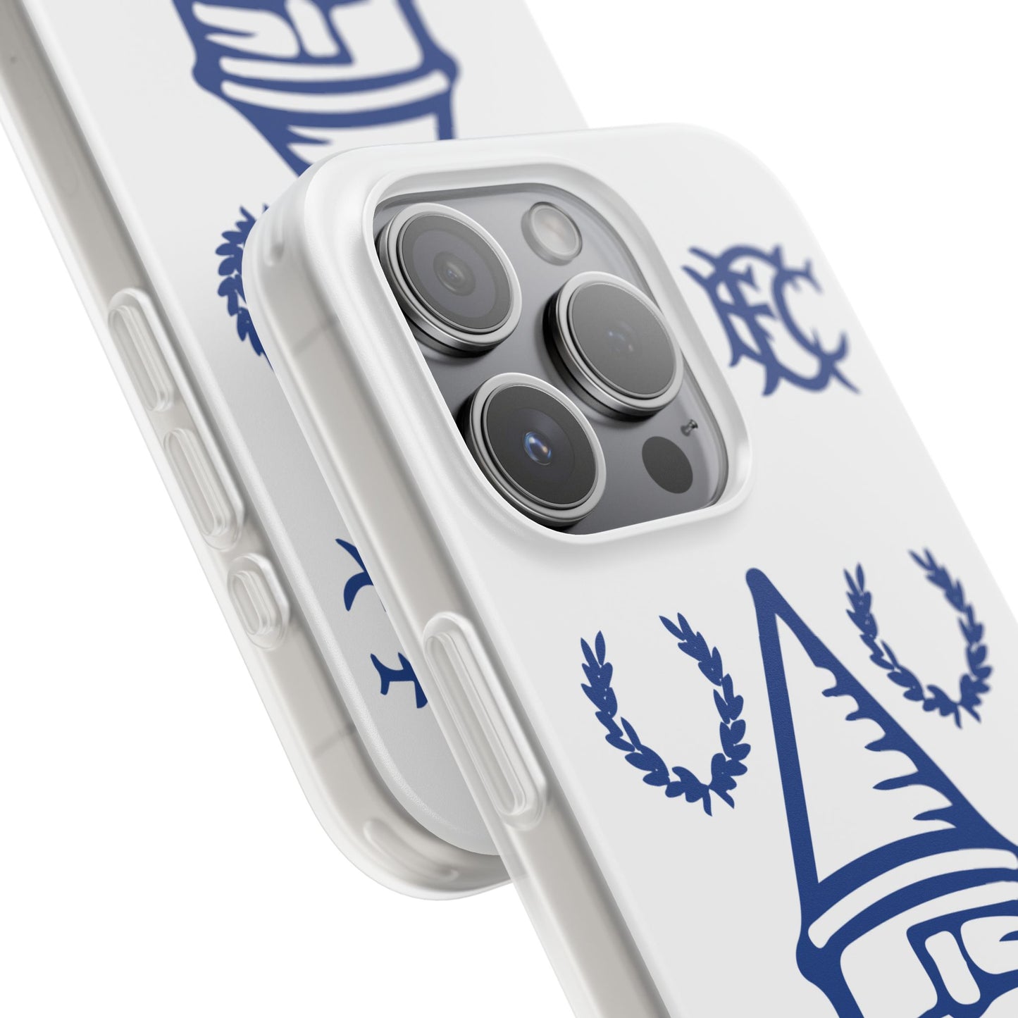 Everton Tower & Monogram White iPhone Flexi Case - iPhone 16, 15, 14 Plus/Pro/Pro Max