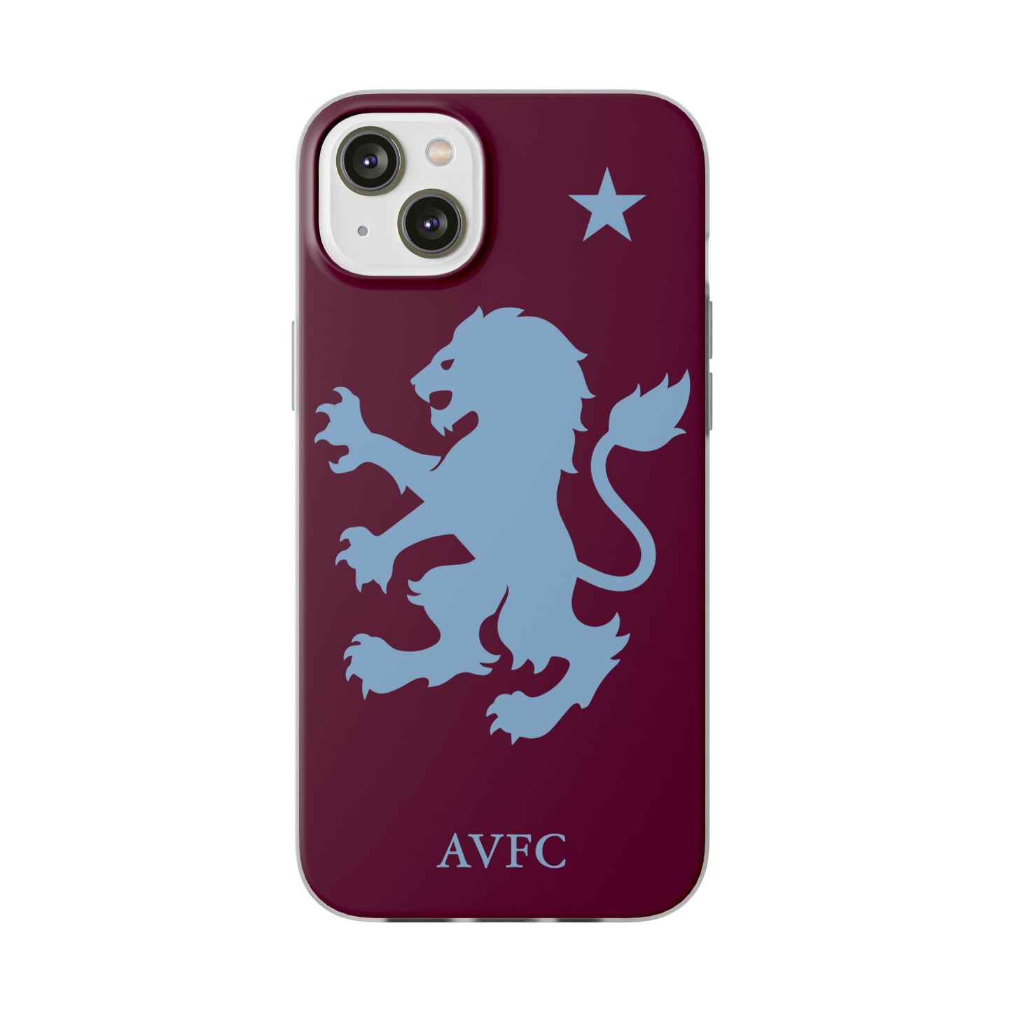 Aston Villa iPhone Flexi Case - iPhone 16, 15, 14, Plus/Pro/Pro Max - Claret