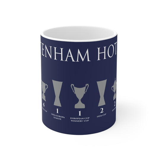 Tottenham Hotspur Trophies Mug - Blue