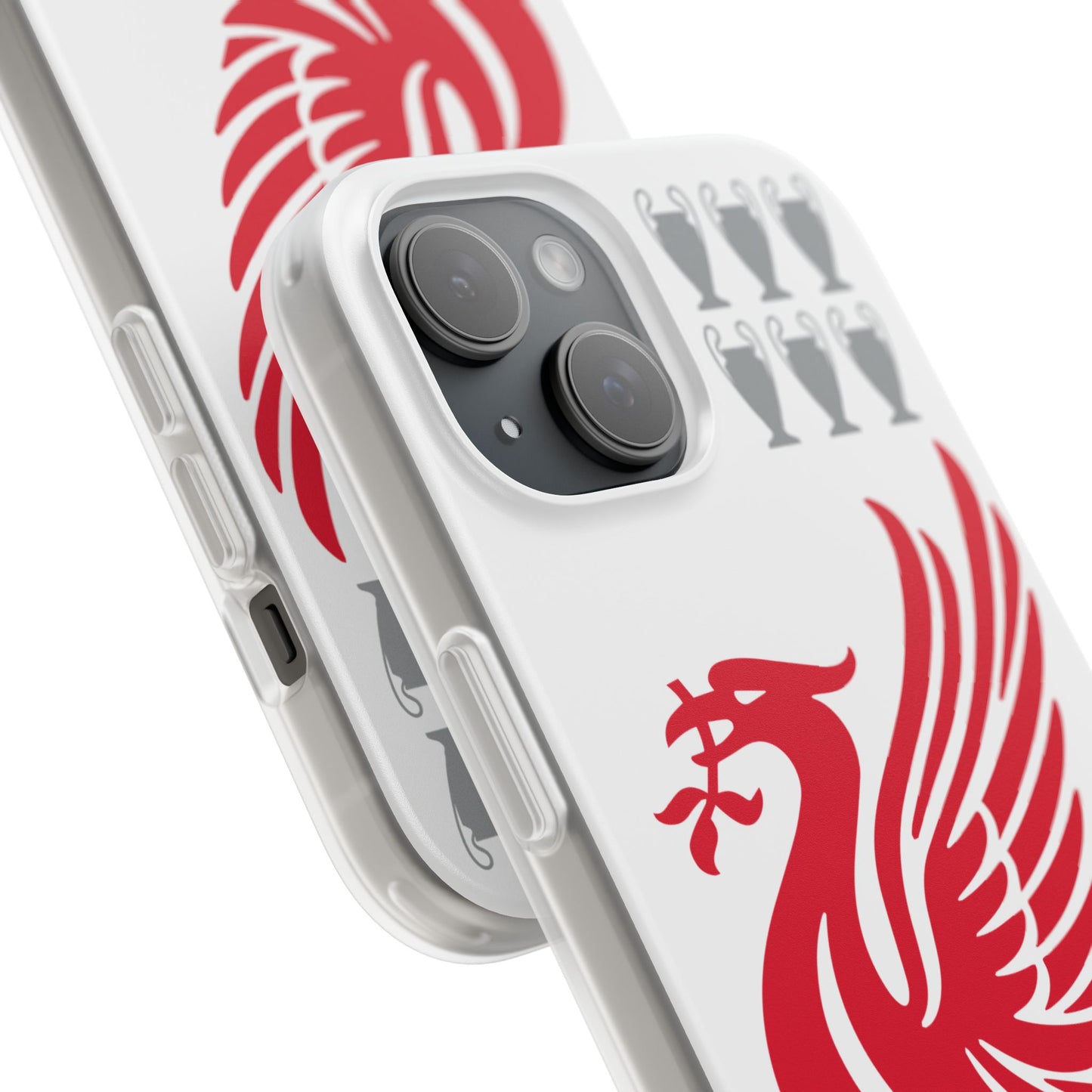 Liverpool White iPhone Flexi Case - iPhone 16, 15, 14, Plus/Pro/Pro Max