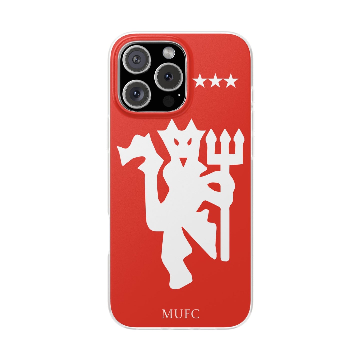 Manchester United iPhone Flexi Case - iPhone 16, 15, 14, Plus/Pro/Pro Max - Red