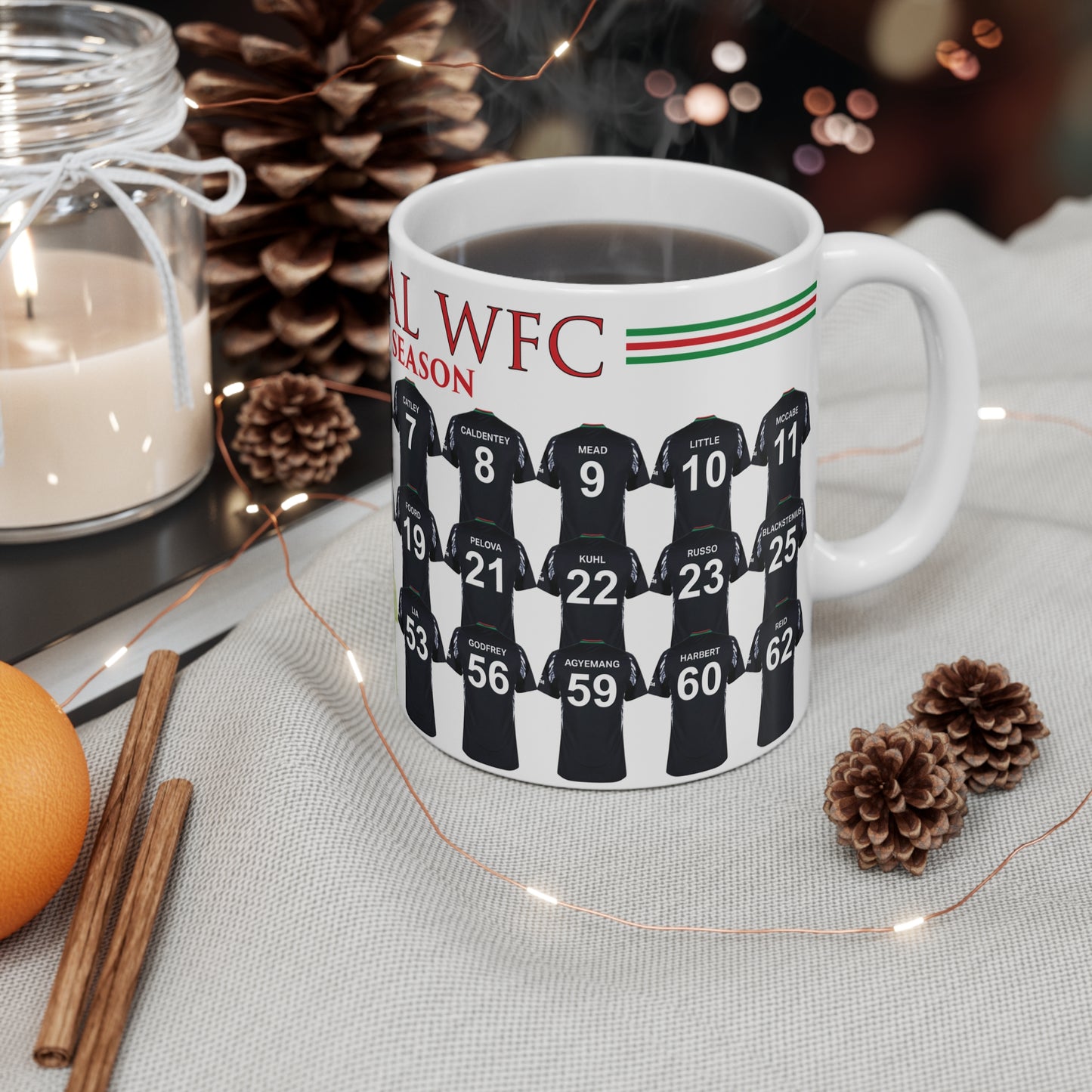 Arsenal Women 2024/25 Squad Away Kit Mug