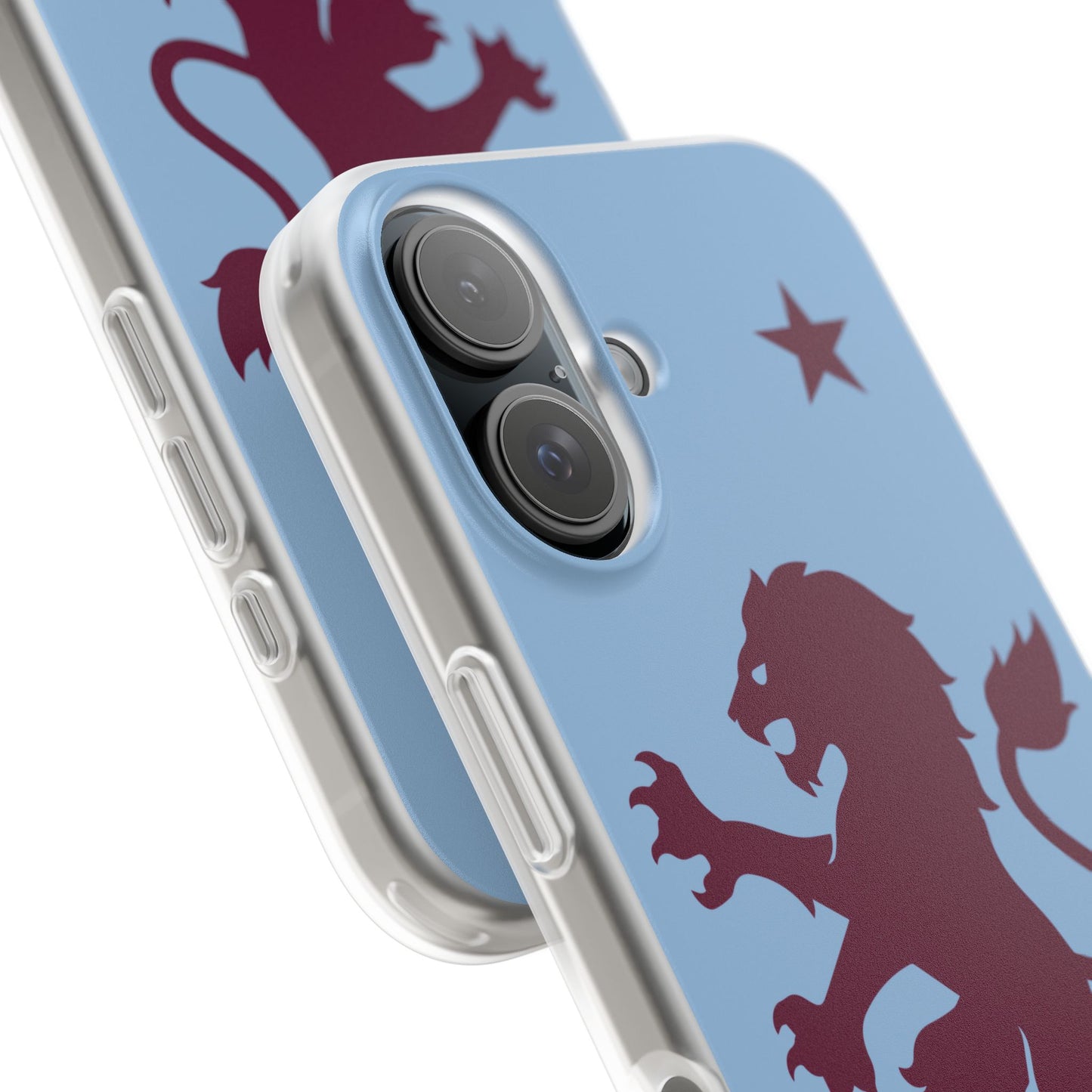 Aston Villa iPhone Flexi Case - iPhone 16, 15, 14, Plus/Pro/Pro Max - Blue