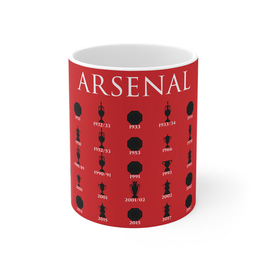 Arsenal Trophies Collection Mug - Red