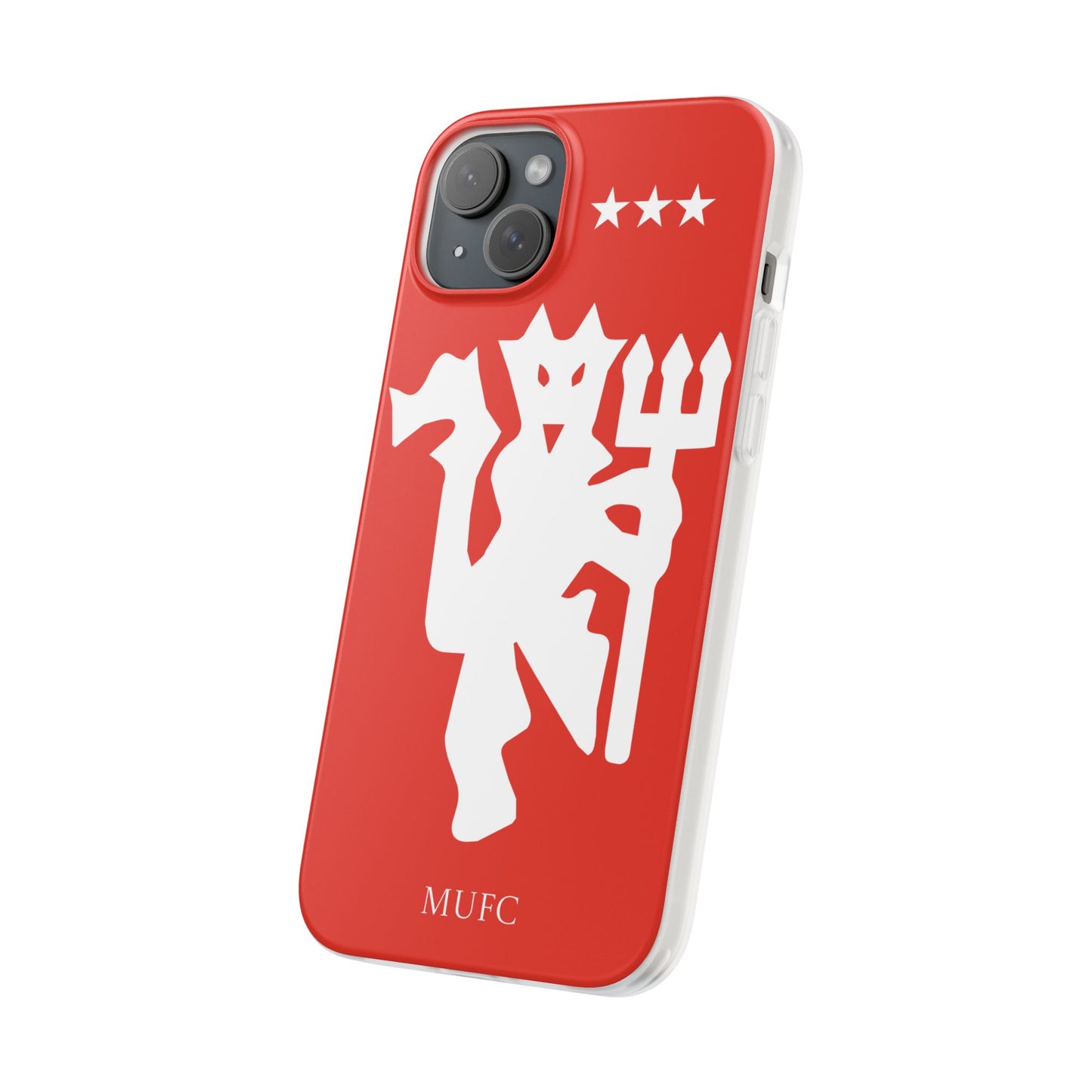 Manchester United iPhone Flexi Case - iPhone 16, 15, 14, Plus/Pro/Pro Max - Red