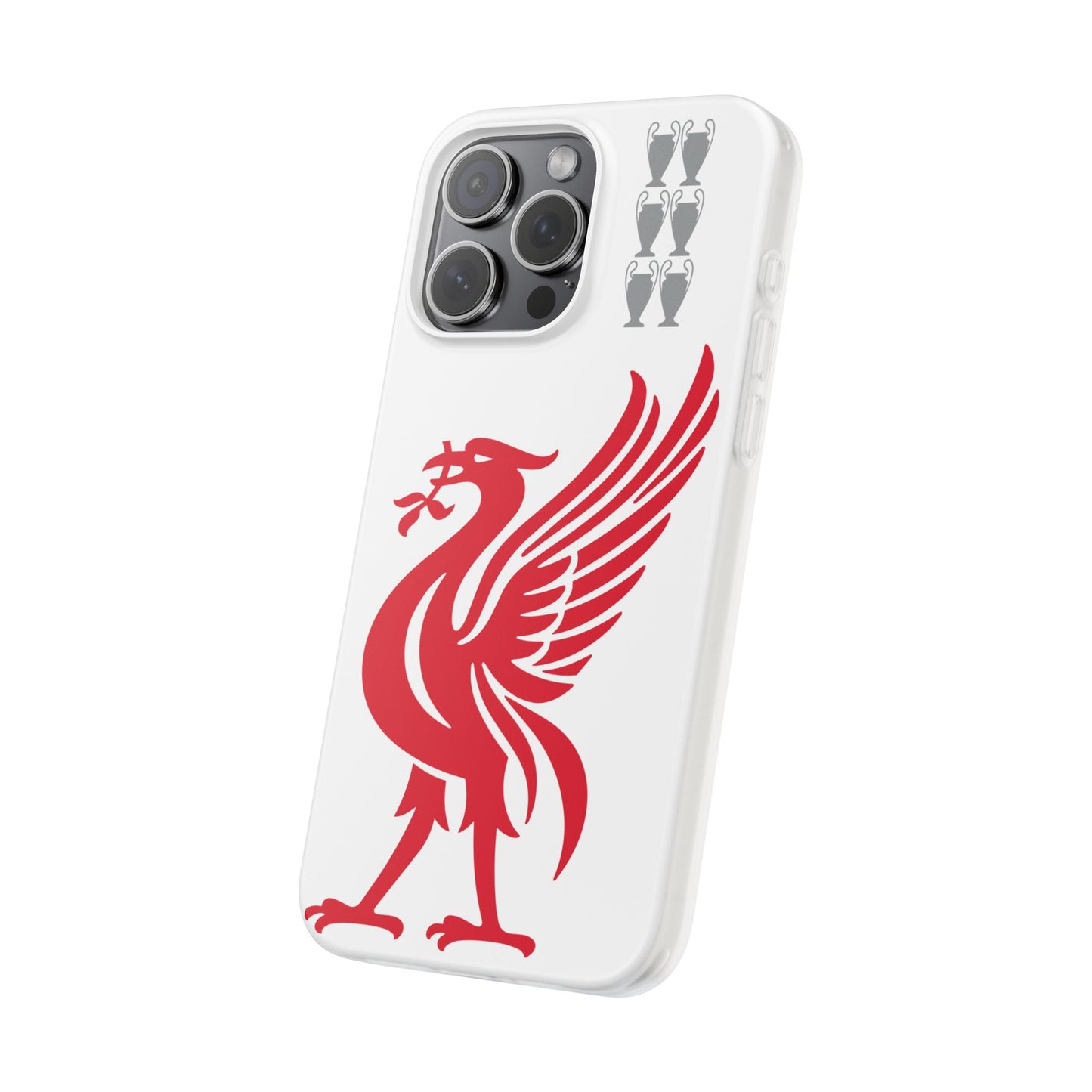 Liverpool White iPhone Flexi Case - iPhone 16, 15, 14, Plus/Pro/Pro Max