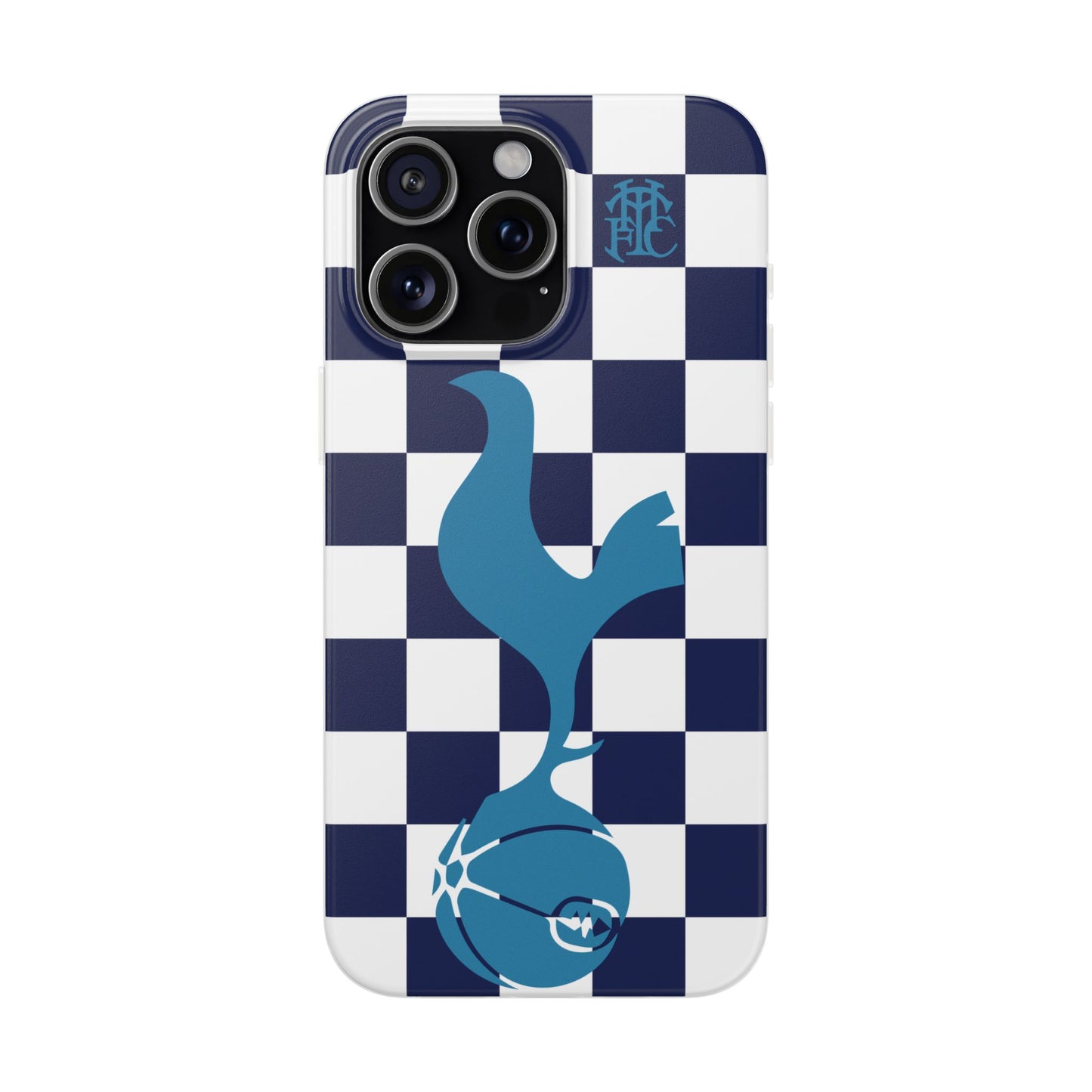 Tottenham Hotspur Chequered iPhone Flexi Case - iPhone 16, 15, 14, Plus/Pro/Pro Max