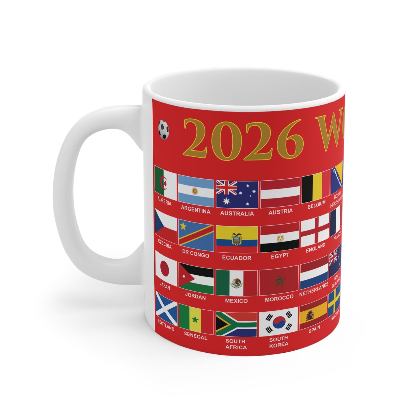 2026 Football World Cup Mug - Red