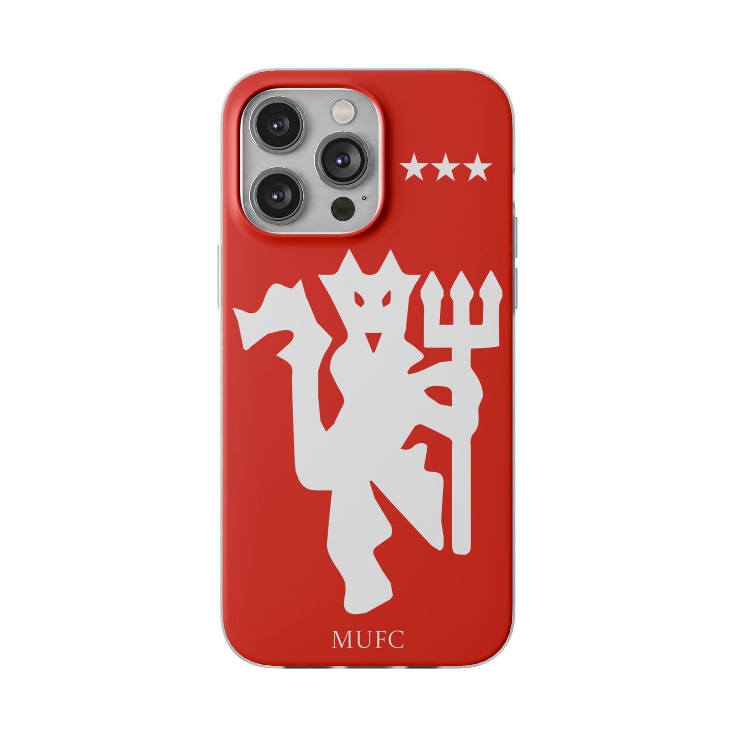 Manchester United iPhone Flexi Case - iPhone 16, 15, 14, Plus/Pro/Pro Max - Red