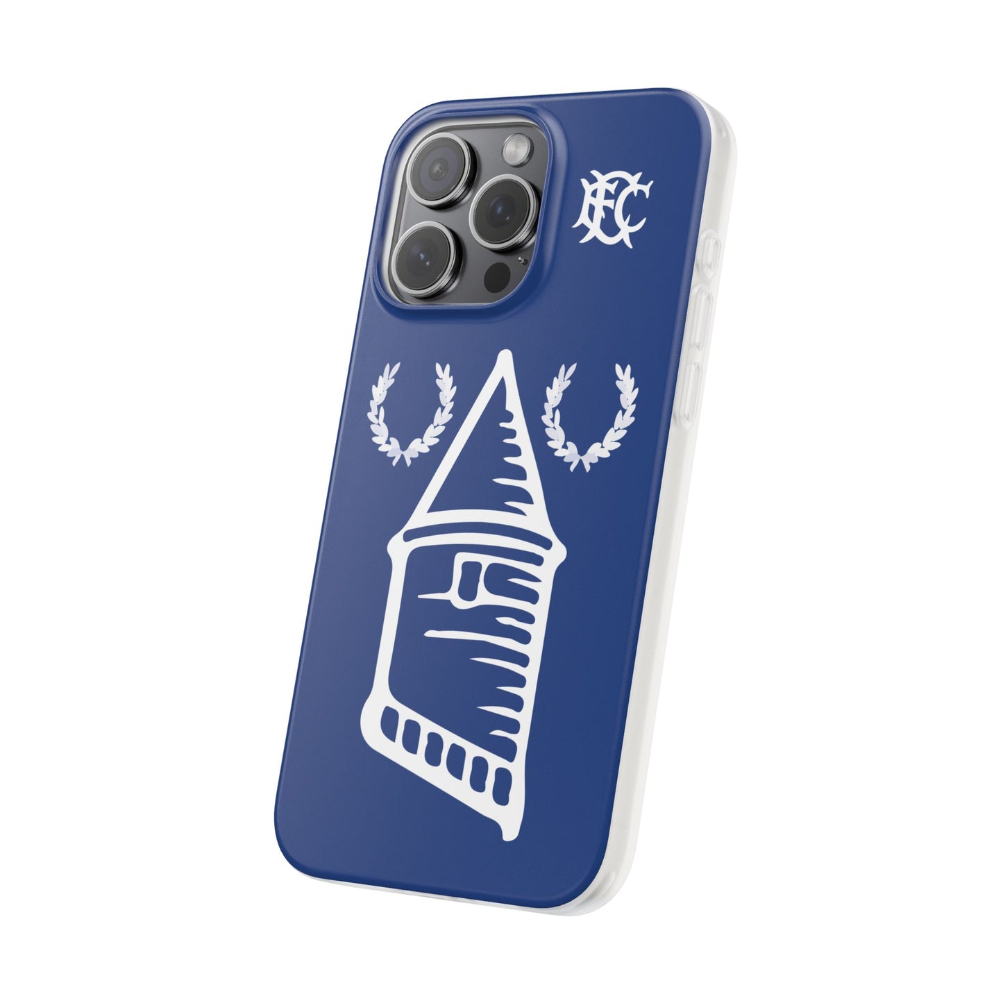 Everton Tower & Monogram Blue iPhone Flexi Case - iPhone 16, 15, 14, Plus/Pro/Pro Max