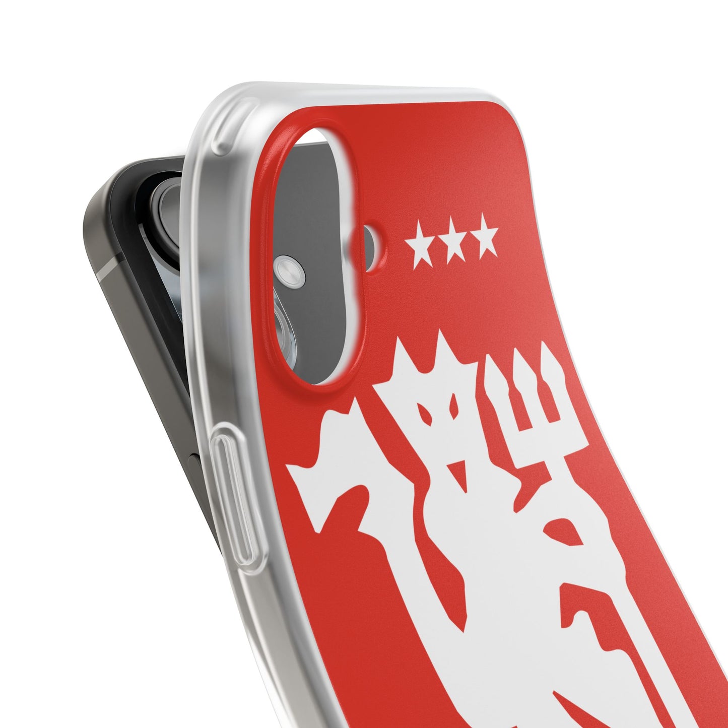 Manchester United iPhone Flexi Case - iPhone 16, 15, 14, Plus/Pro/Pro Max - Red