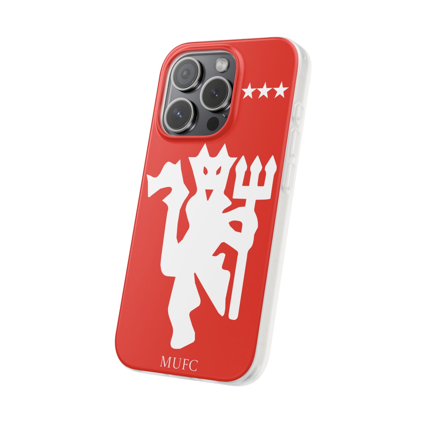 Manchester United iPhone Flexi Case - iPhone 16, 15, 14, Plus/Pro/Pro Max - Red