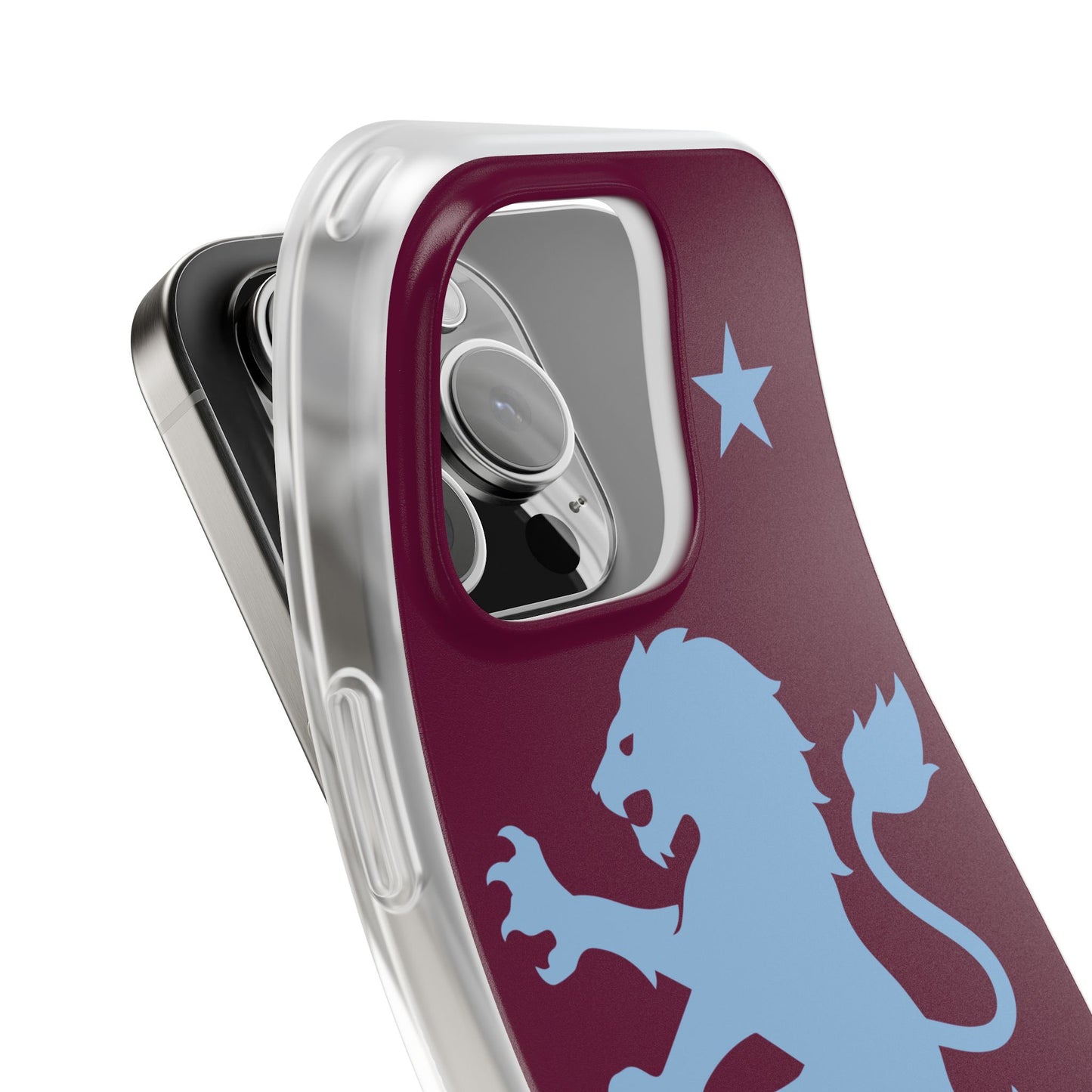 Aston Villa iPhone Flexi Case - iPhone 16, 15, 14, Plus/Pro/Pro Max - Claret