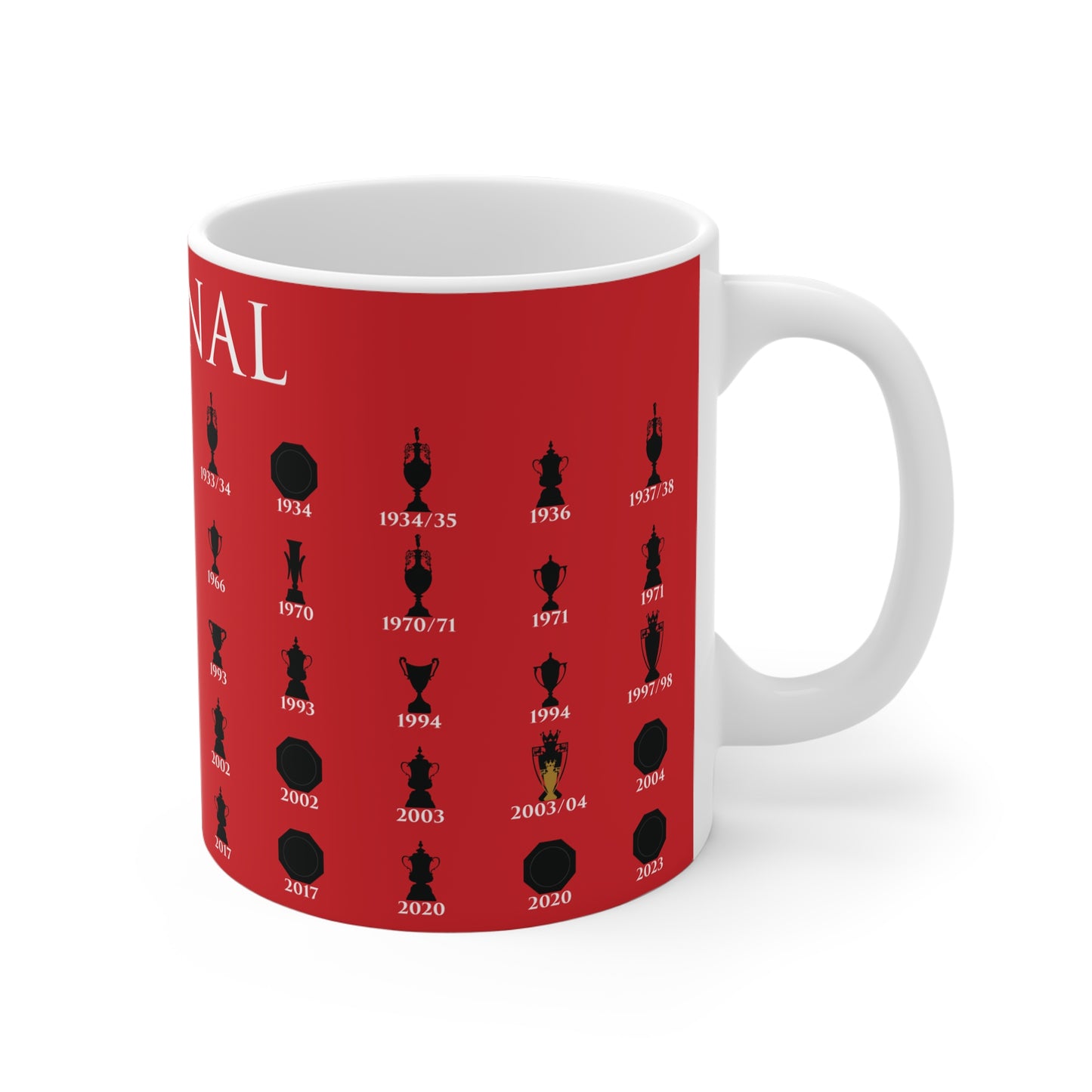 Arsenal Trophies Collection Mug - Red