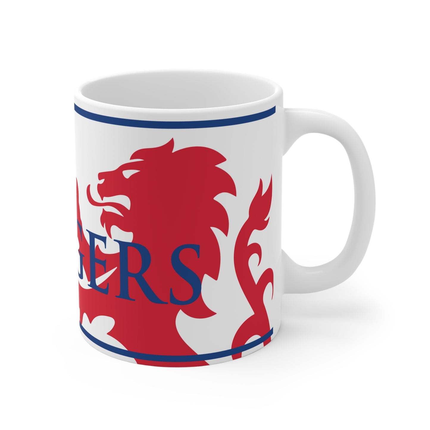 Rangers Lion Mug - White