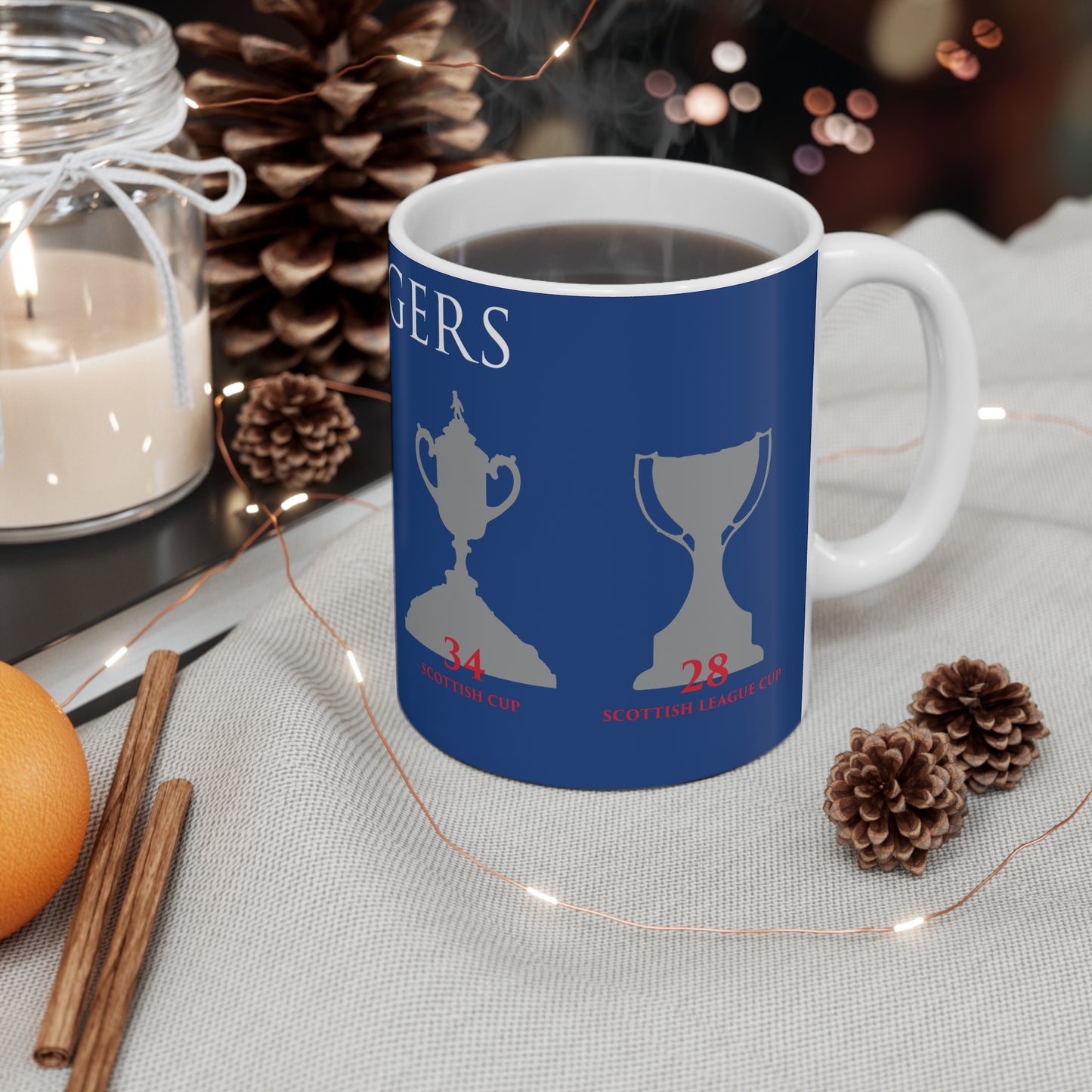 Rangers Trophies Mug - Blue