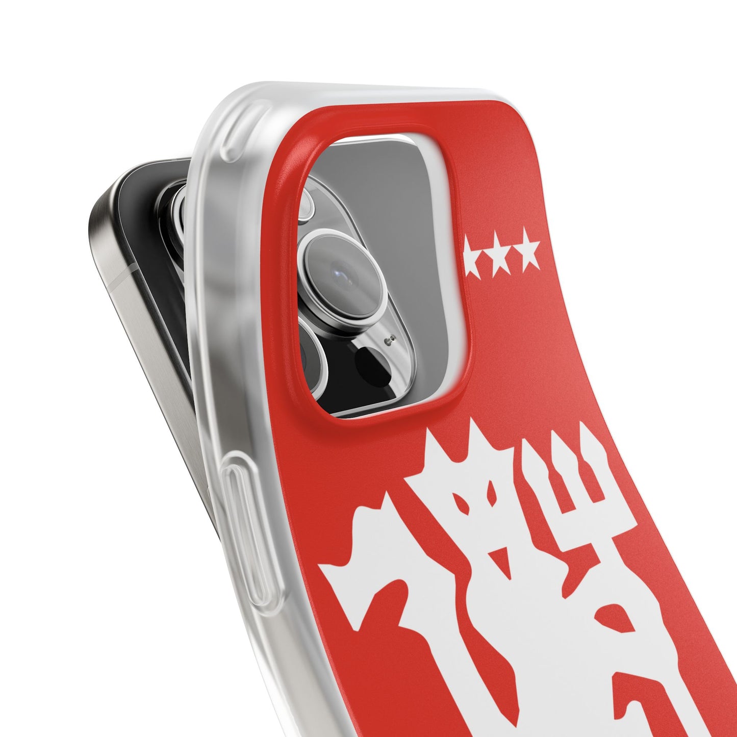 Manchester United iPhone Flexi Case - iPhone 16, 15, 14, Plus/Pro/Pro Max - Red