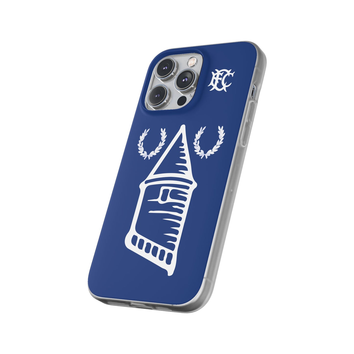 Everton Tower & Monogram Blue iPhone Flexi Case - iPhone 16, 15, 14, Plus/Pro/Pro Max