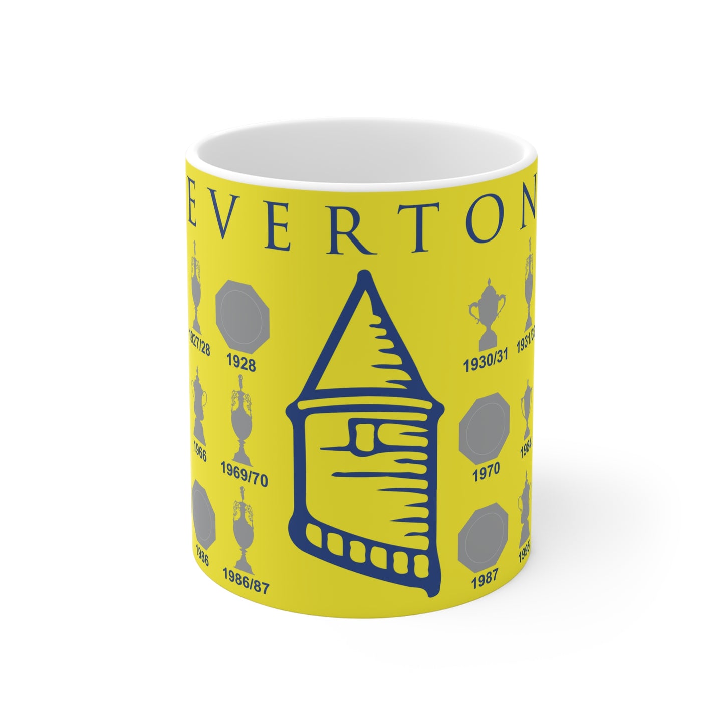 Everton Trophies Collection & Tower Mug - Yellow