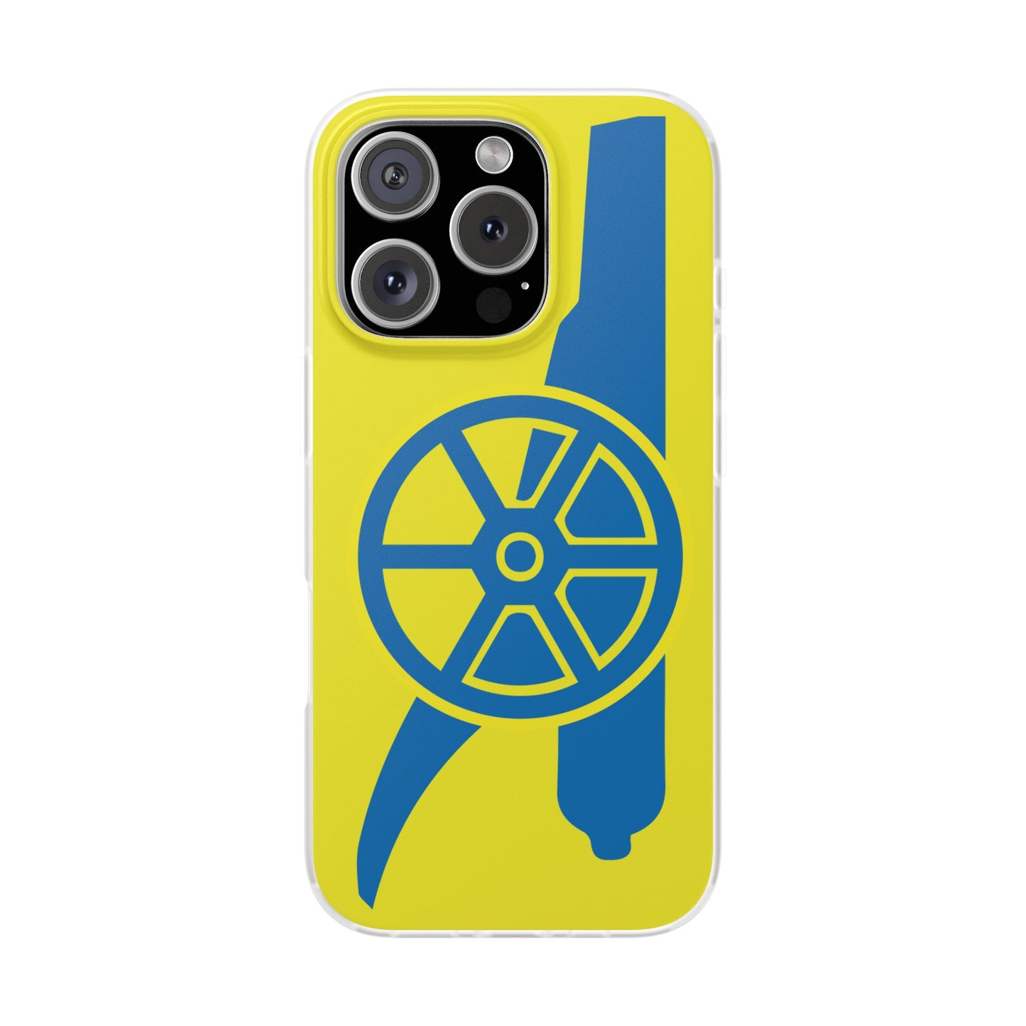 Arsenal Cannon Yellow iPhone Flexi Case - iPhone 16, 15, 14, Plus/Pro/Pro Max