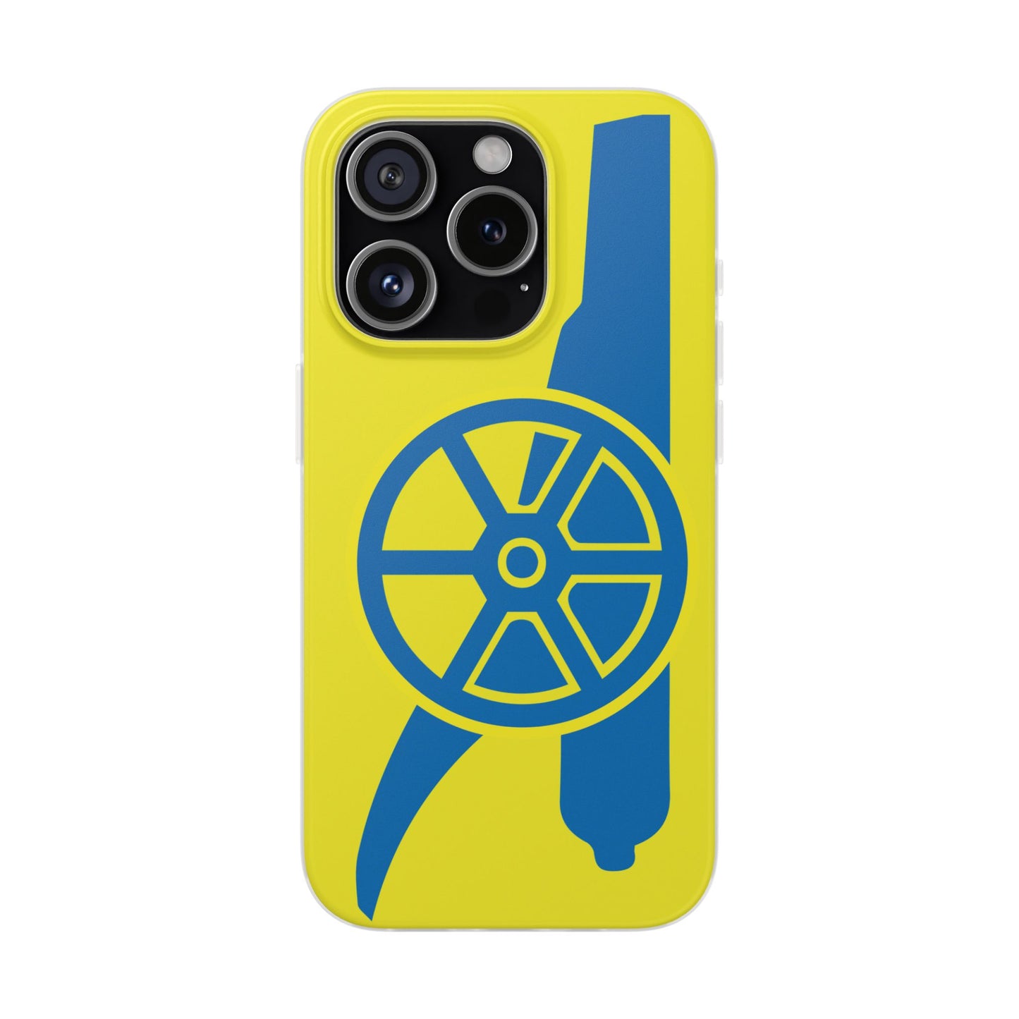 Arsenal Cannon Yellow iPhone Flexi Case - iPhone 16, 15, 14, Plus/Pro/Pro Max