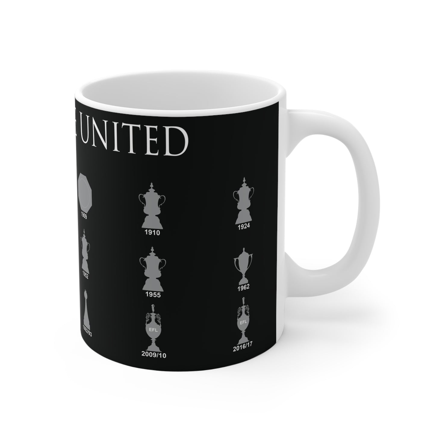 Newcastle United Trophies Collection Mug - Black