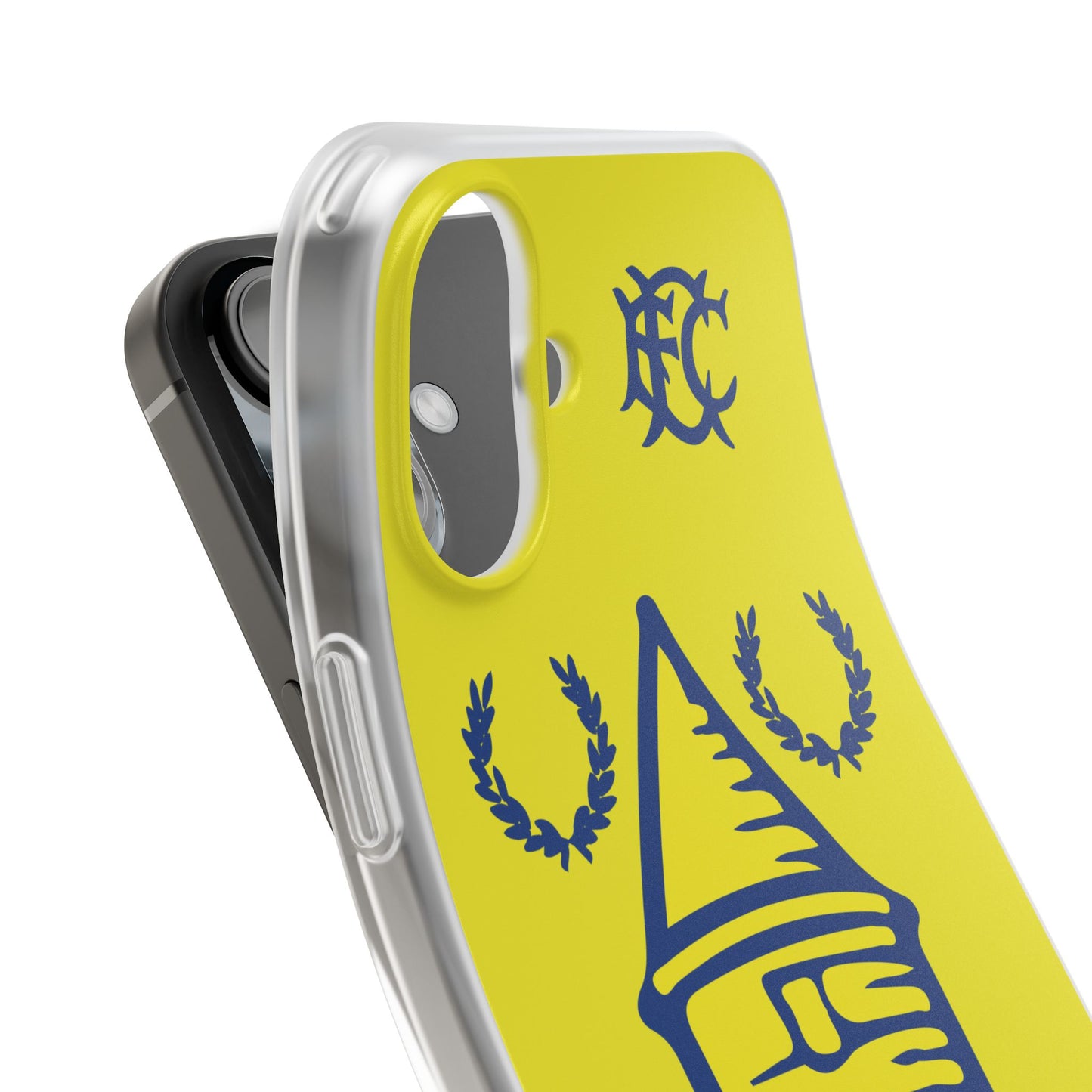 Everton Tower & Monogram Yellow iPhone Flexi Case - iPhone 16, 15, 14, Plus/Pro/Pro Max