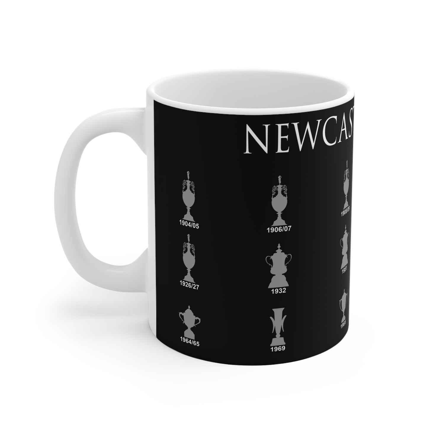 Newcastle United Trophies Collection Mug - Black